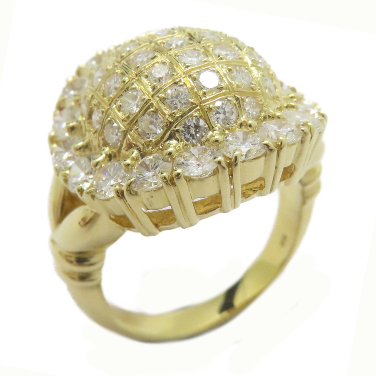JEWELRY 【激減優惠】18K黃金Diamond Ring 2.63ct鑽石戒指US#6.75
