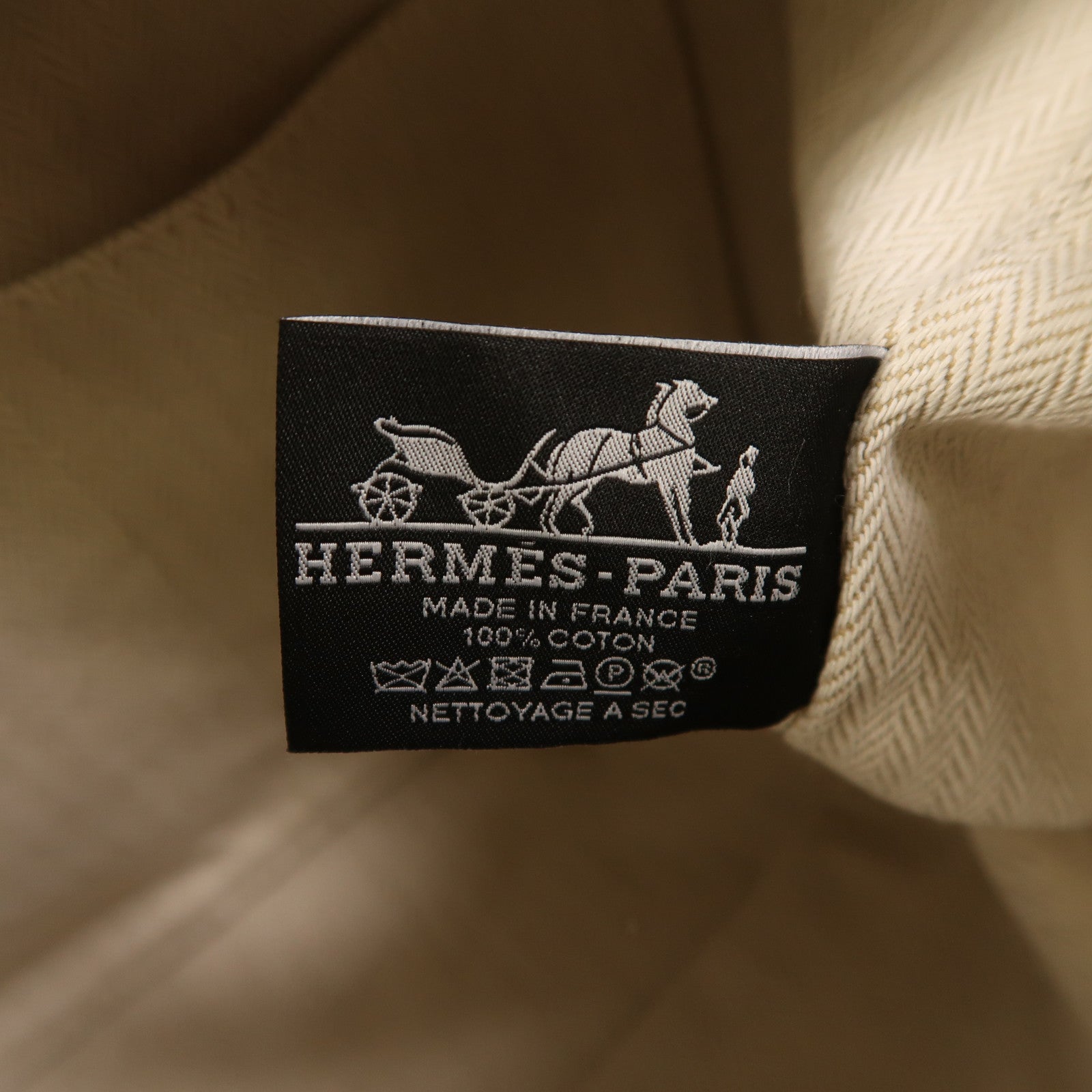 HERMES 帆布Bride A Brac GM銀扣手挽袋
