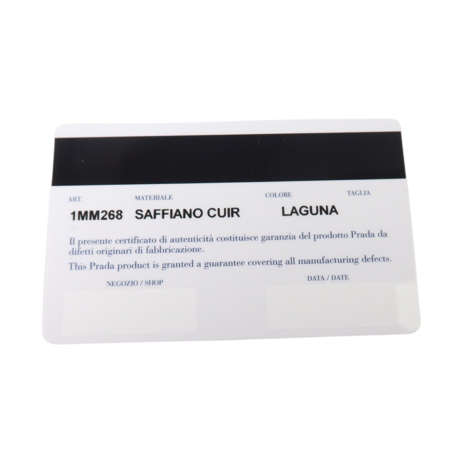 PRADA Saffiano皮革Card Case金扣卡片套