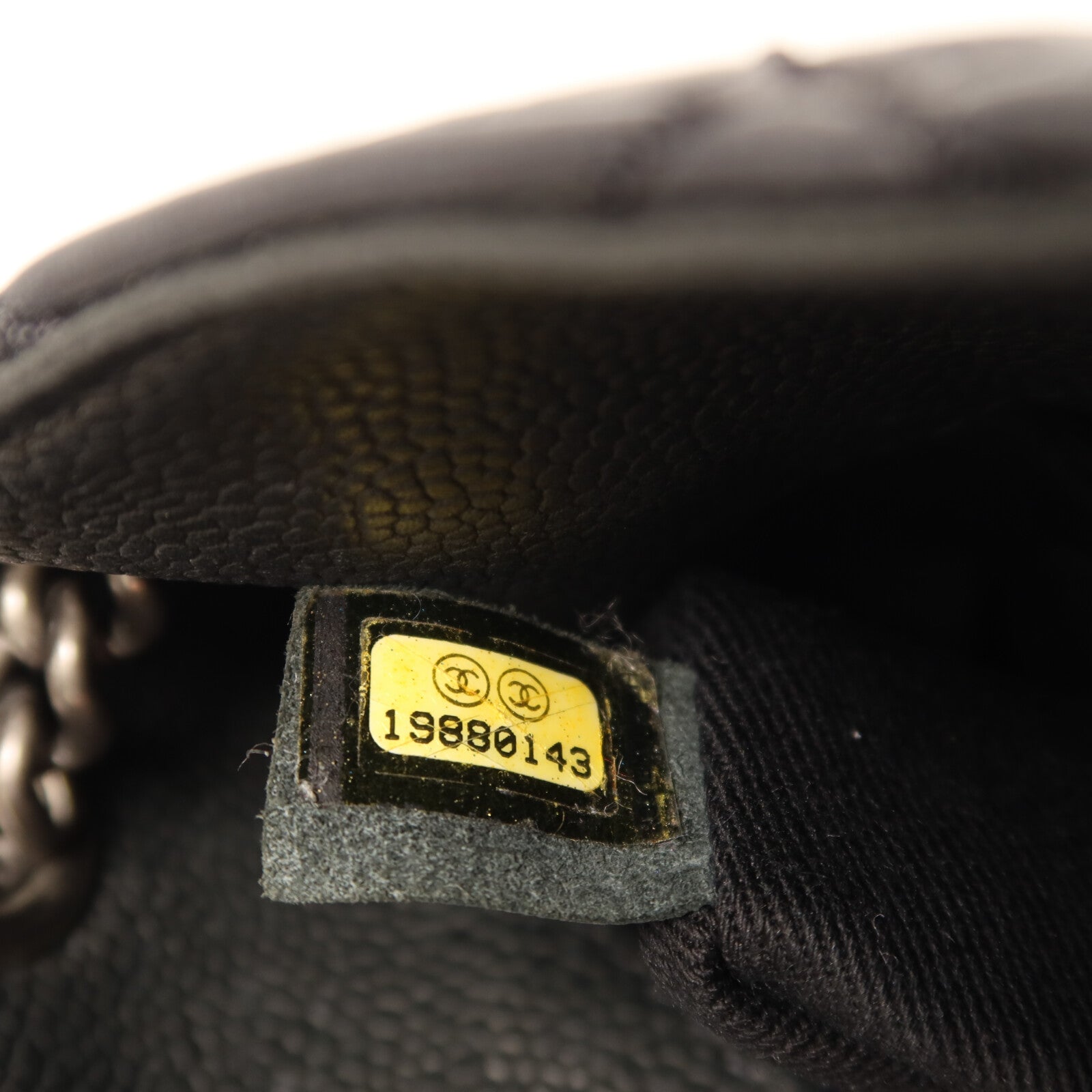 CHANEL 牛皮皮革Bubble Graphic Messenger Bag鏈帶肩背袋