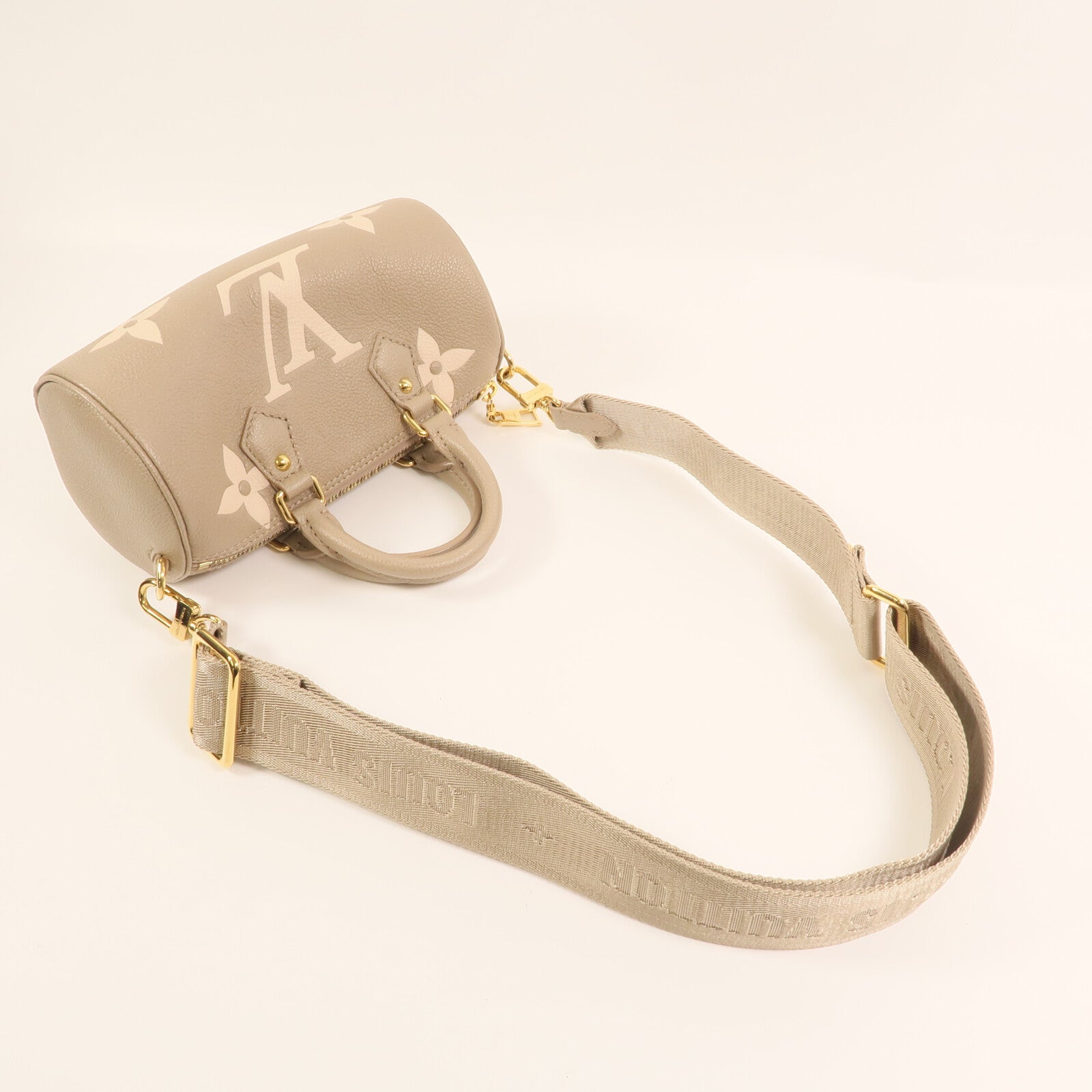 LOUIS VUITTON 【激減優惠】Monogram Empreinte Papillon BB金扣手挽肩背兩用袋