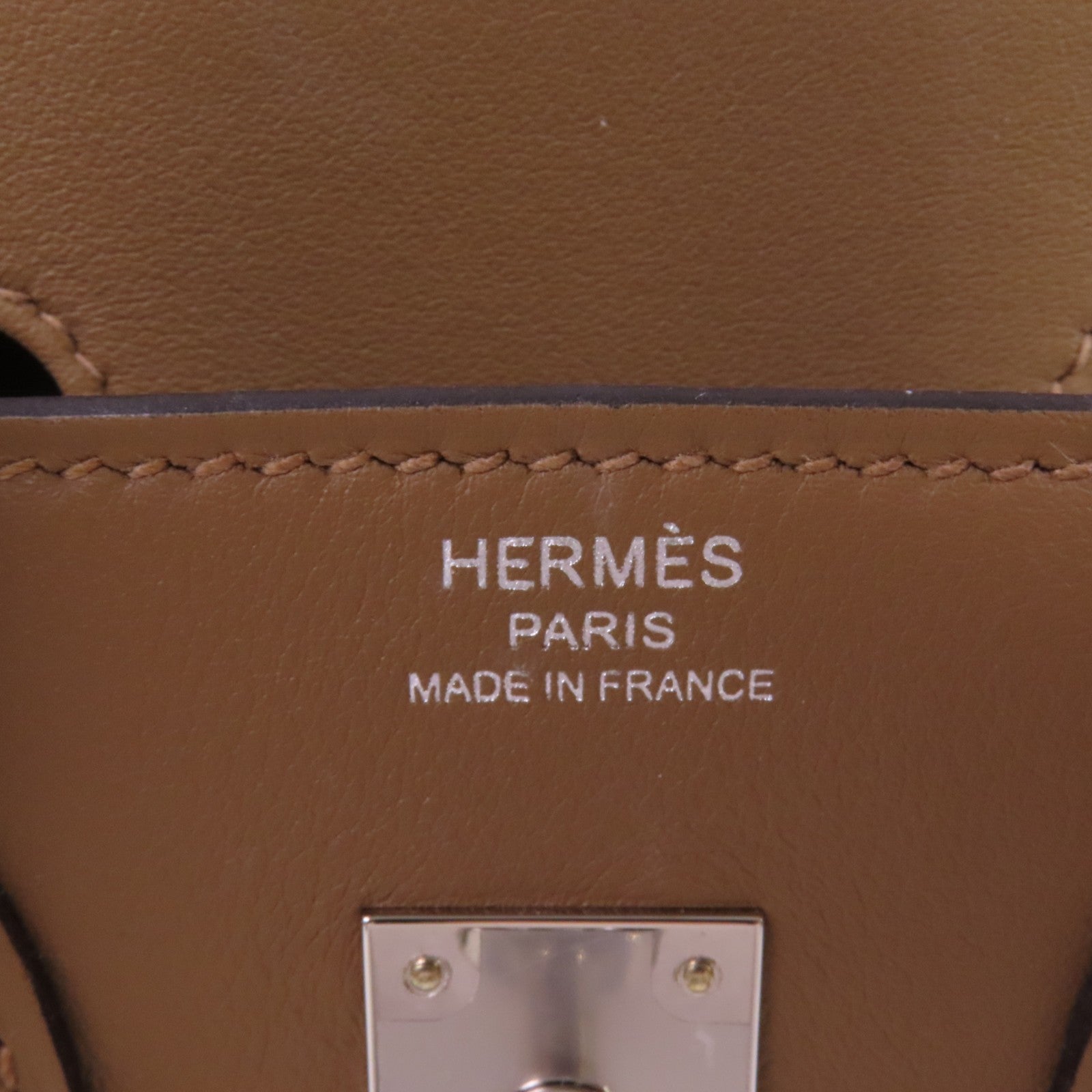 HERMES 【激減優惠】Swift皮革Birkin 25銀扣手挽袋