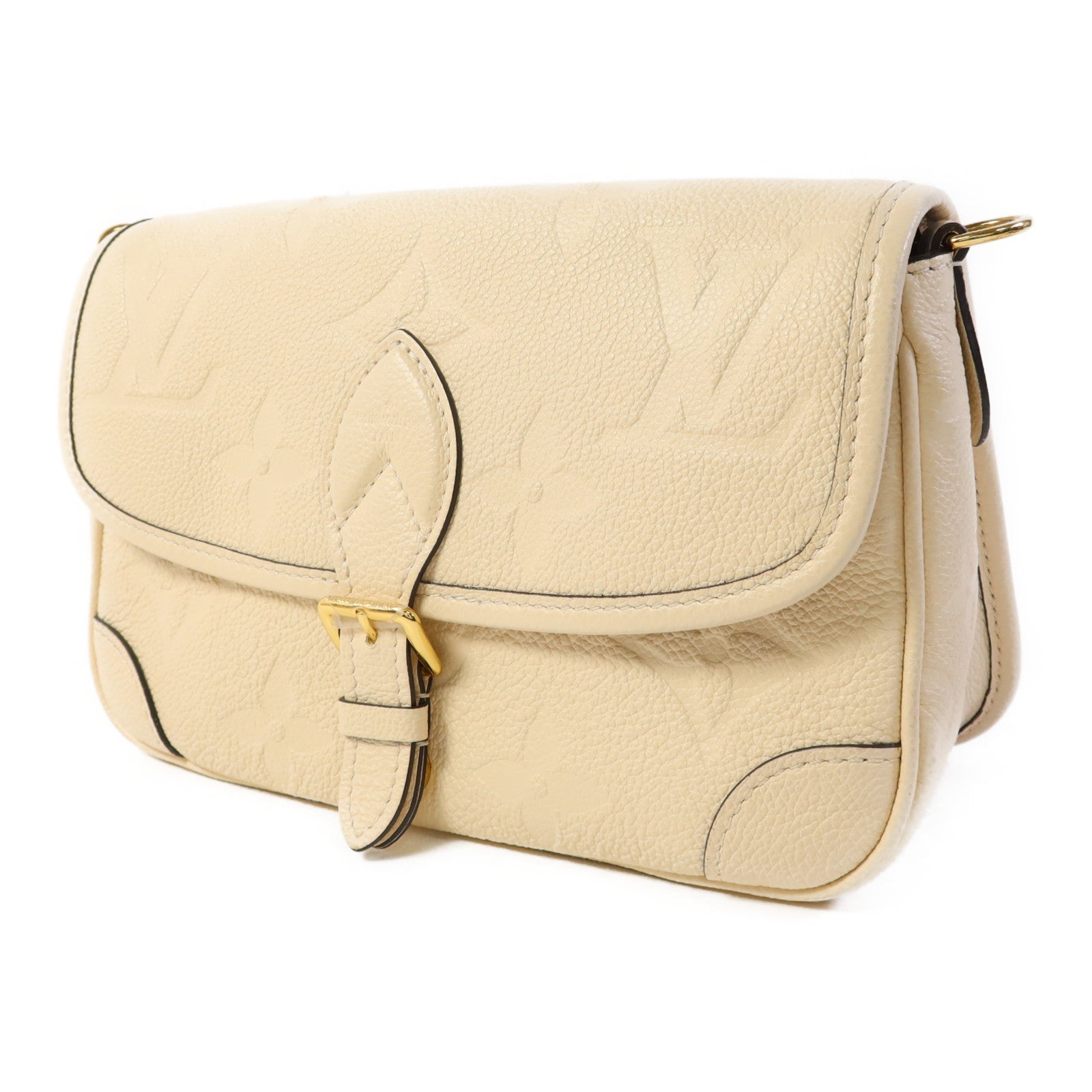 LOUIS VUITTON Monogram Empreinte Diane金扣手挽肩背兩用袋