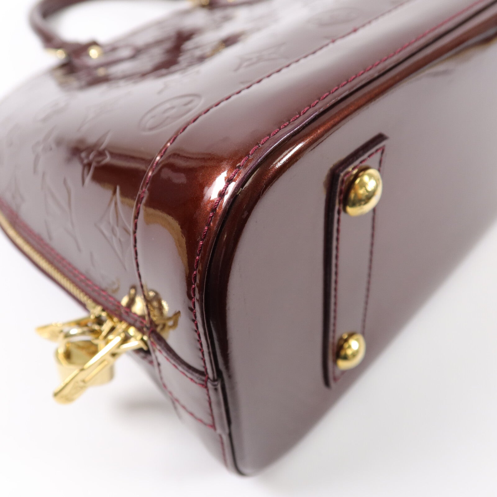 LOUIS VUITTON 漆皮皮革Alma PM手挽袋