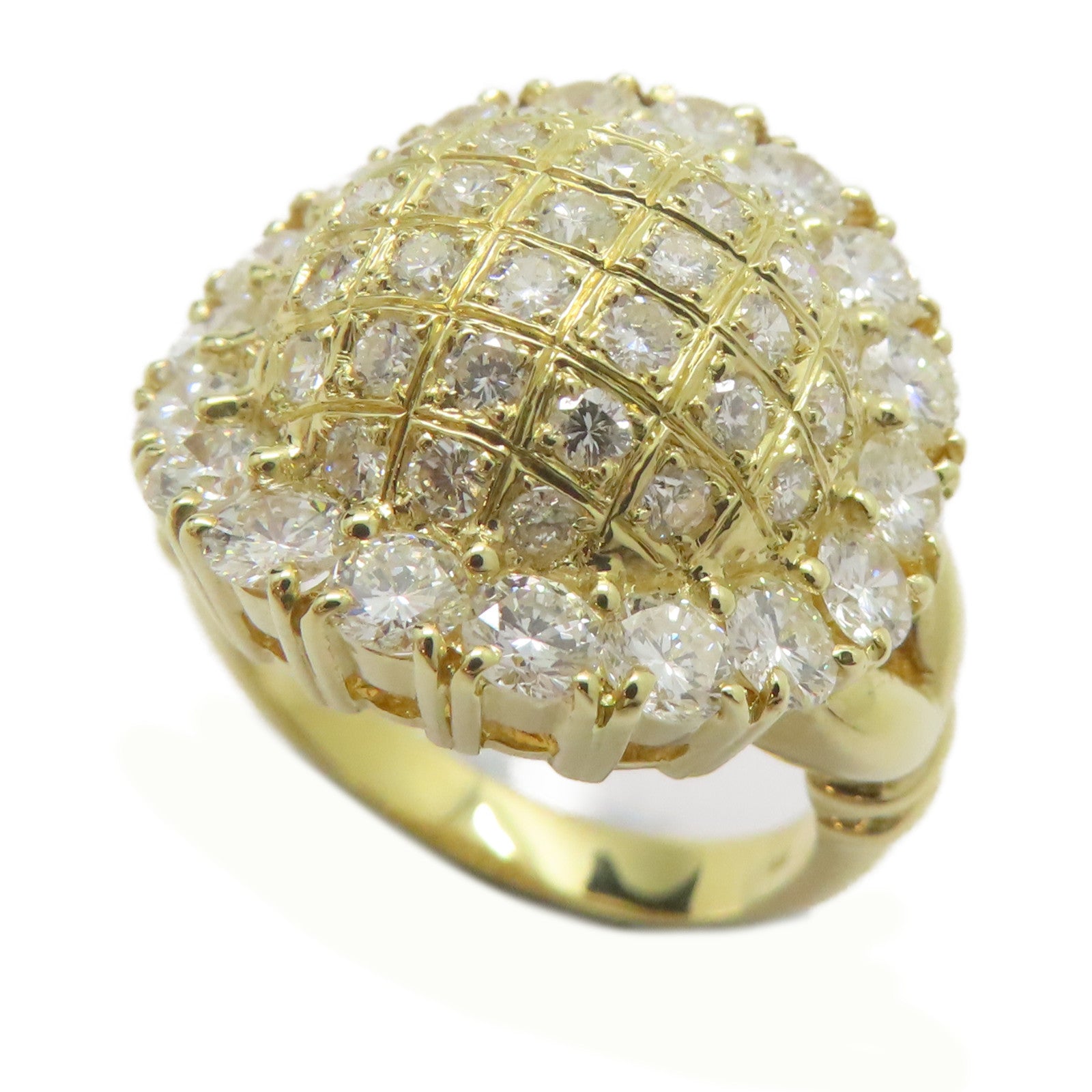 JEWELRY 【激減優惠】18K黃金Diamond Ring 2.63ct鑽石戒指US#6.75