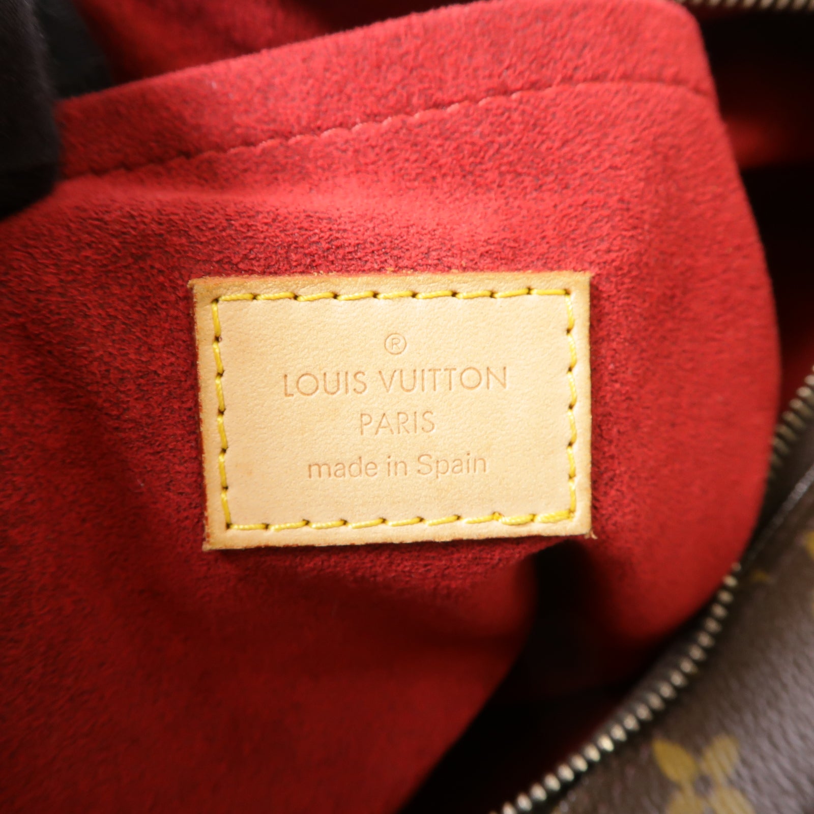 LOUIS VUITTON Monogram Croissant GM金扣肩背袋啡色