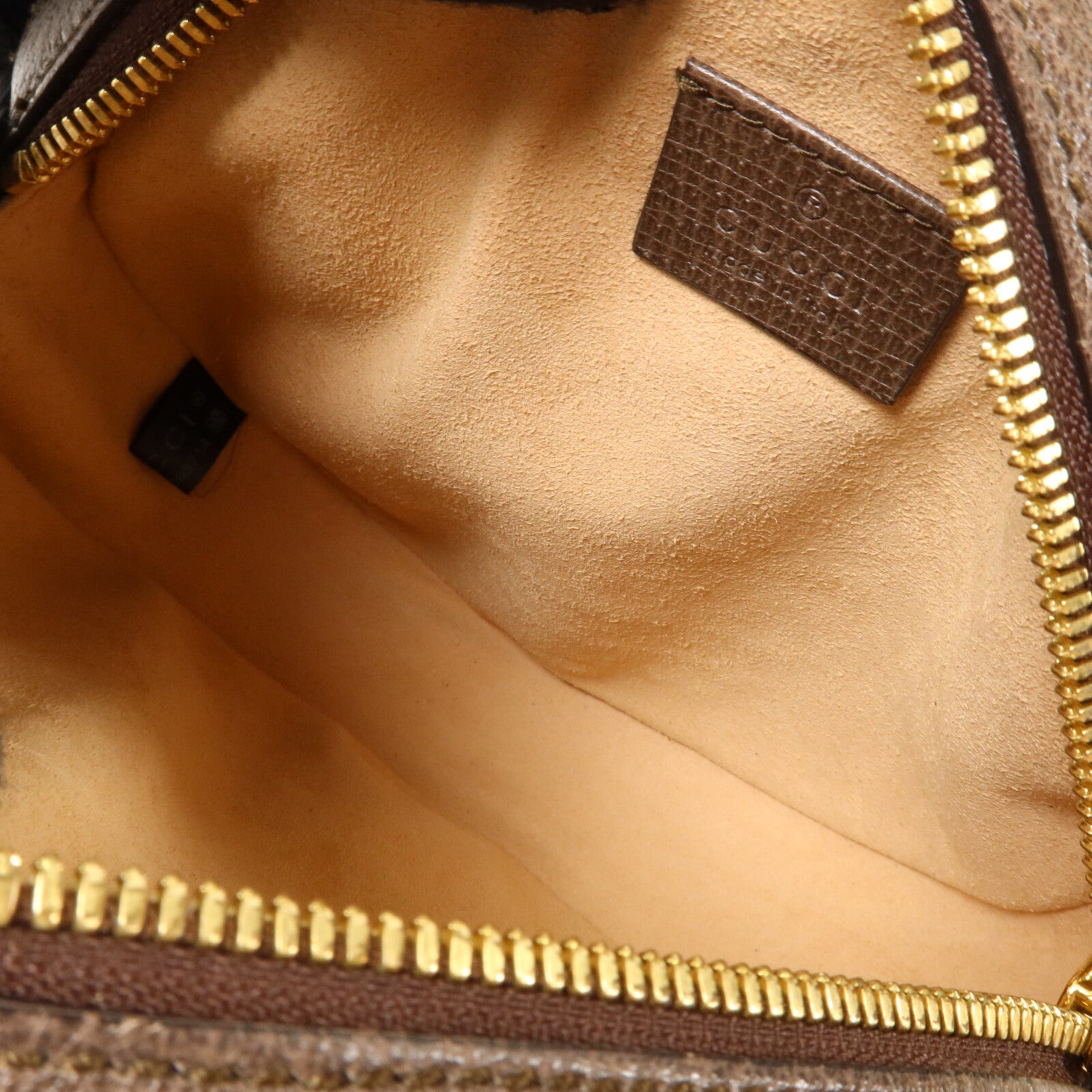 GUCCI 【激減優惠】塗層帆布Ophidia GG Mini Round鏈帶肩背袋