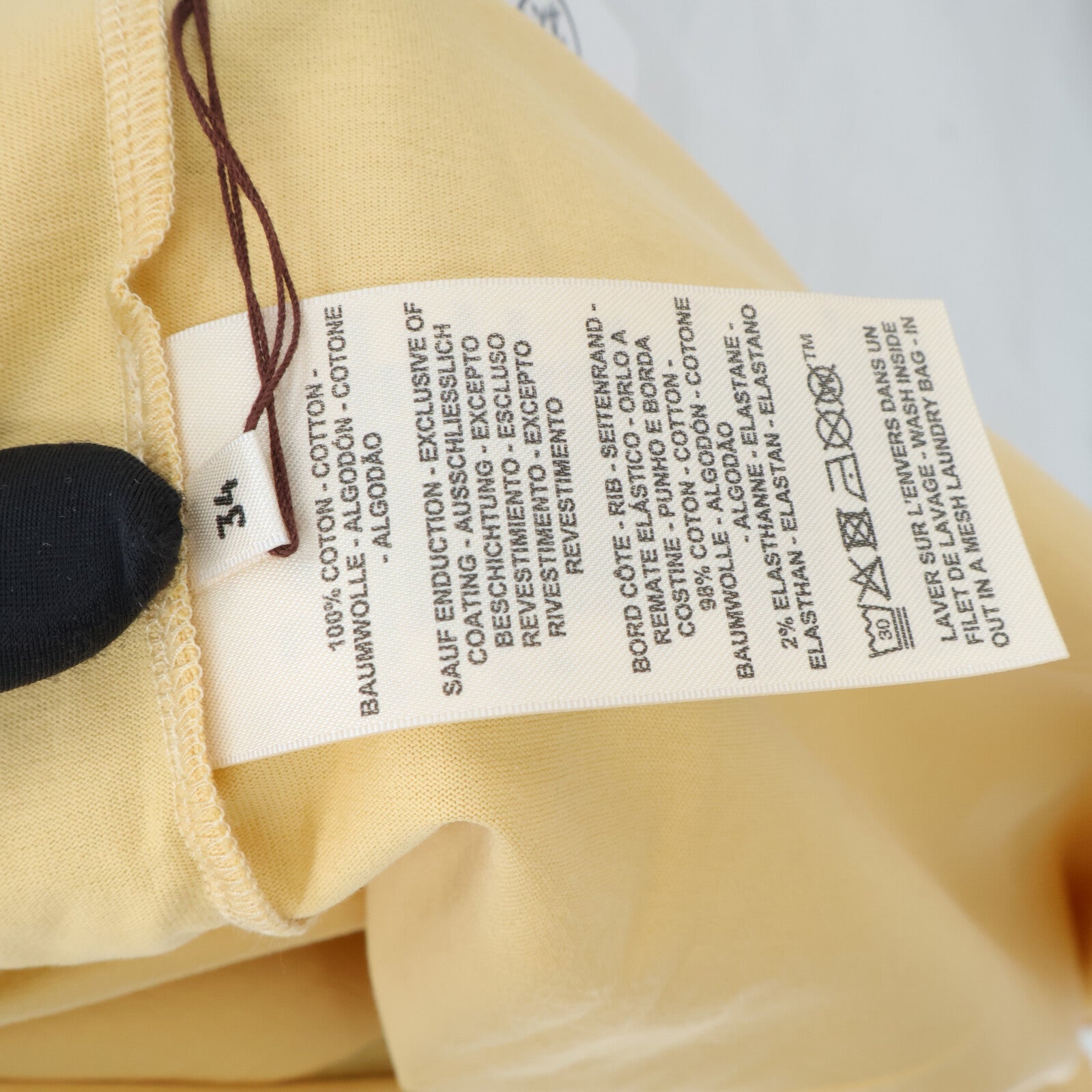 HERMES Cartouche Leclere Cropped T-Shirt上衣