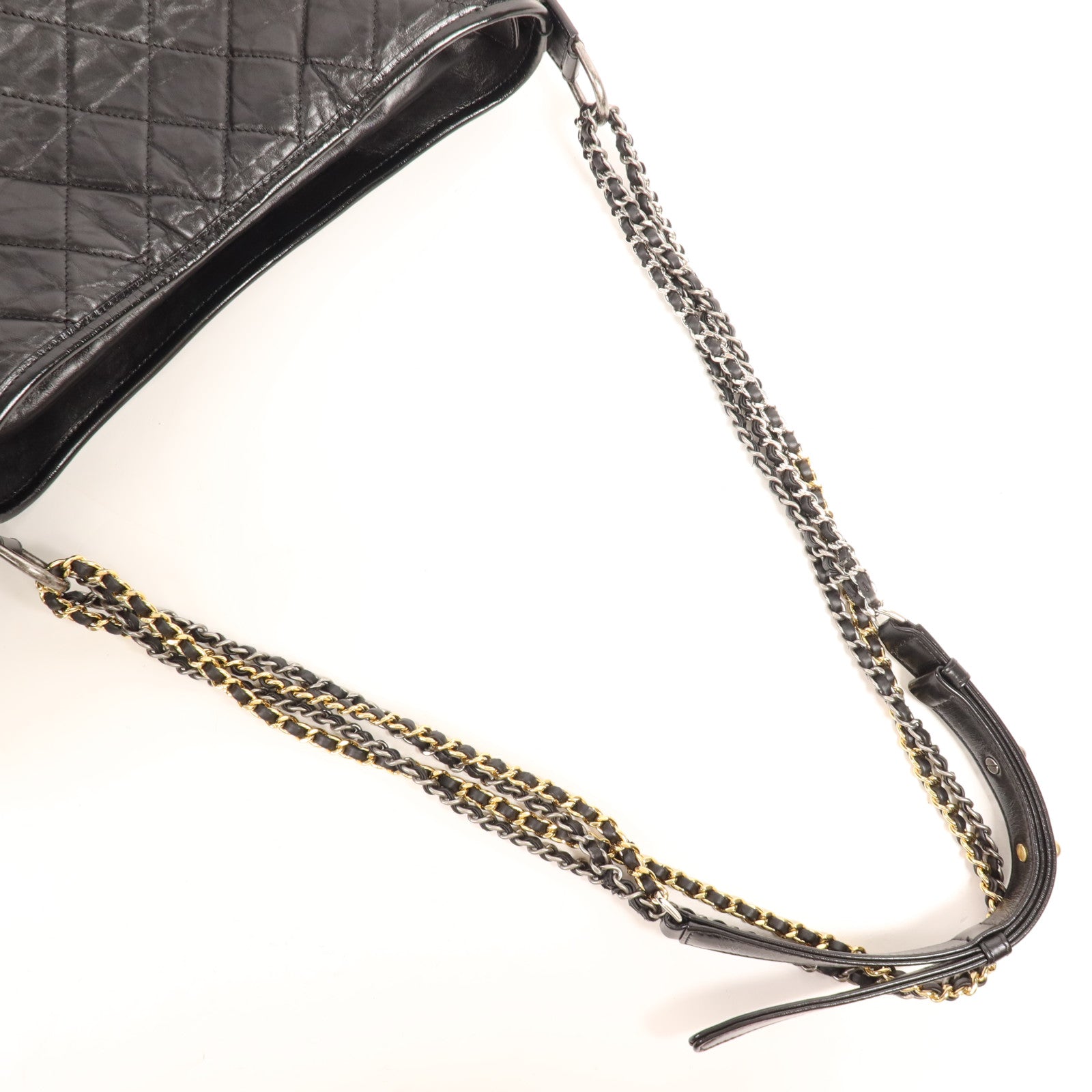 CHANEL 【激減優惠】牛皮皮革Gabrielle Medium鏈帶肩背袋