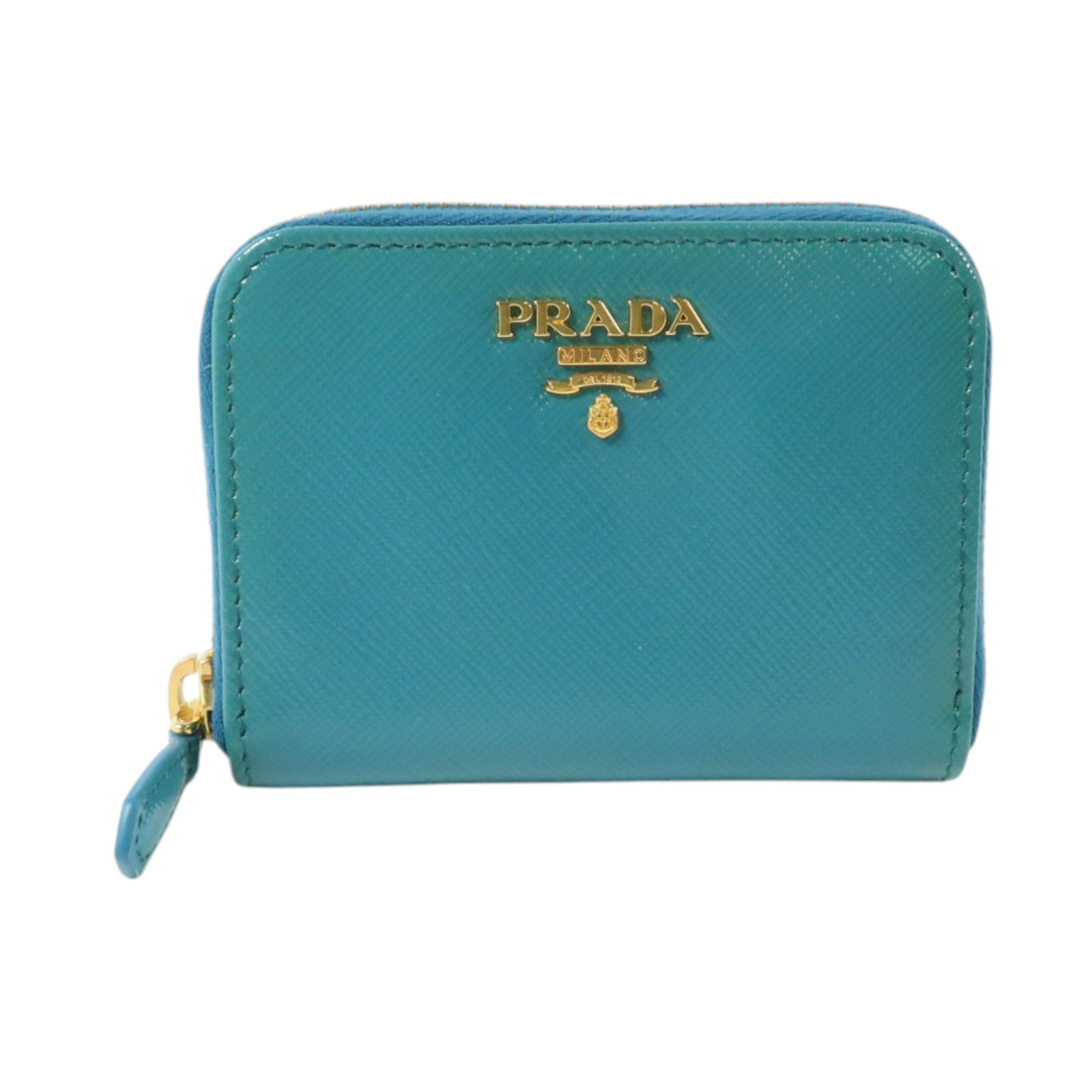 PRADA Saffiano皮革Card Case金扣卡片套