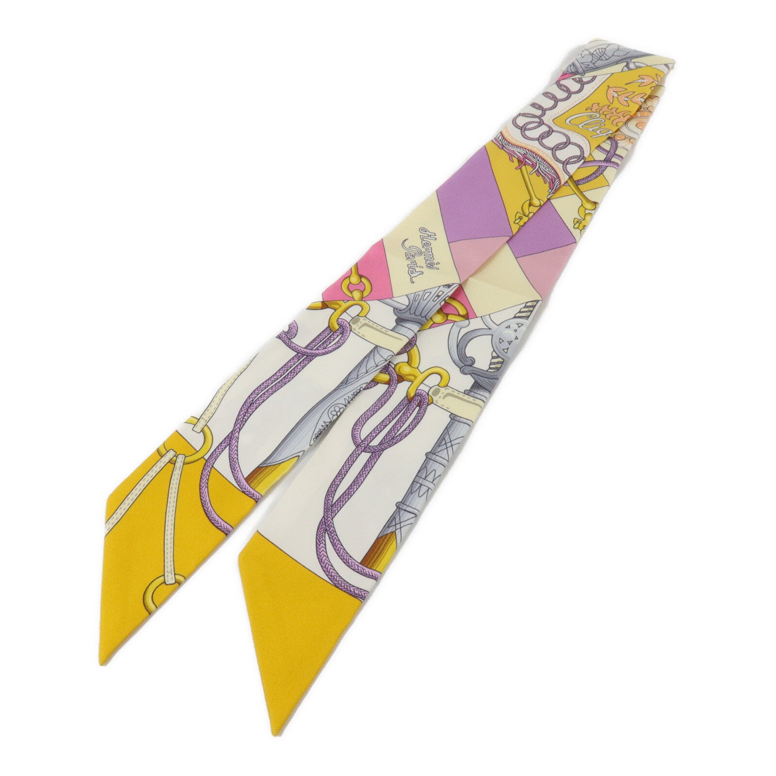 HERMES 絲質Twilly絲巾