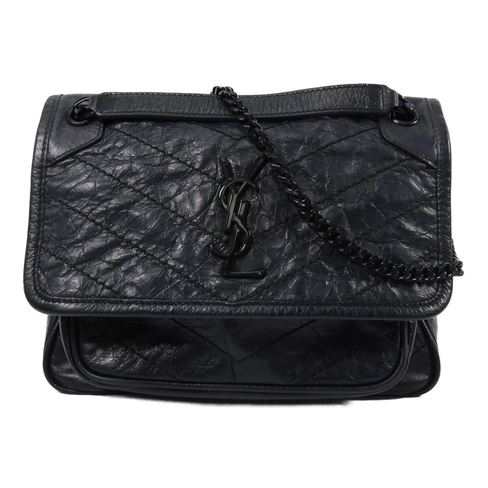 SAINT LAURENT 牛皮皮革Mini Niki鏈帶肩背袋