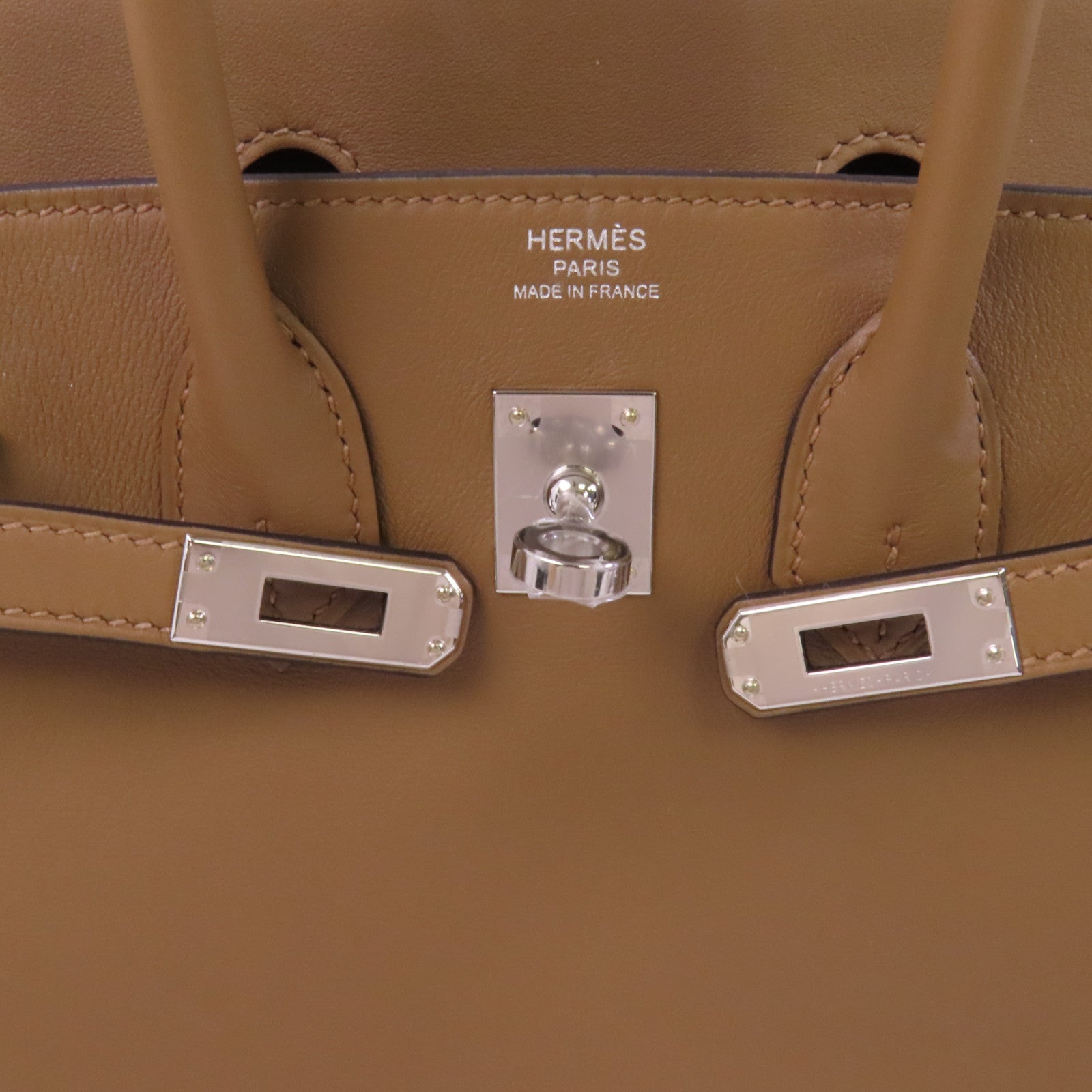 HERMES 【激減優惠】Swift皮革Birkin 25銀扣手挽袋