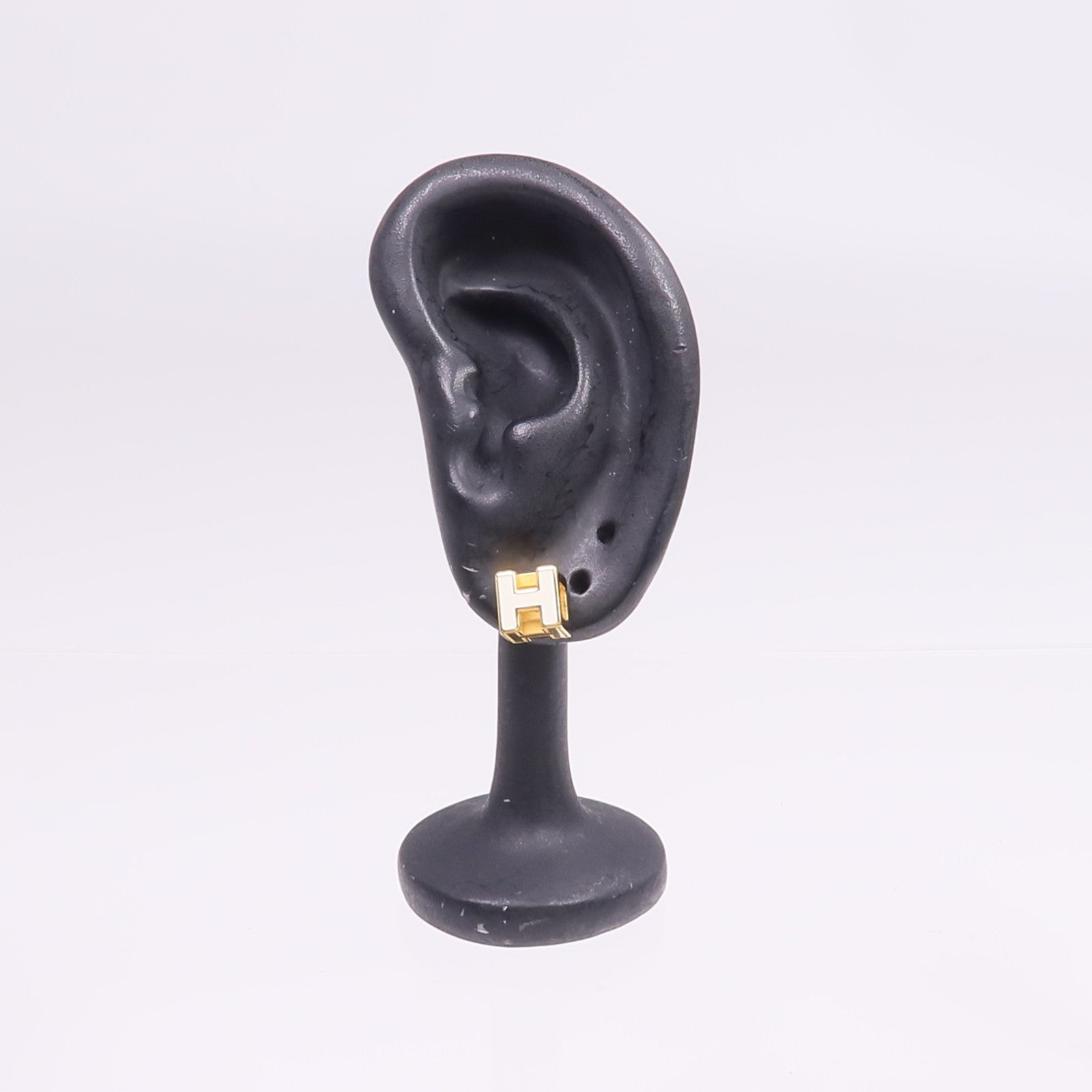 HERMES 金屬H Cube Earrings耳環