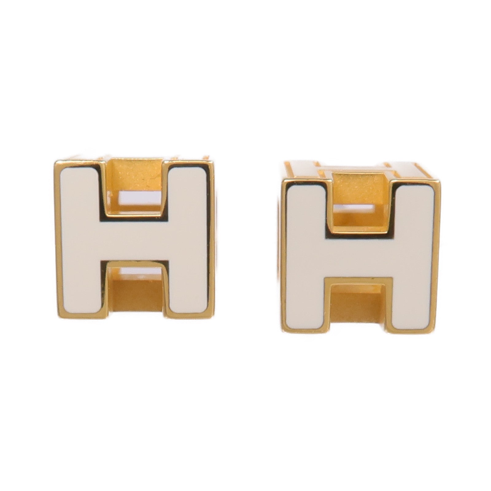 HERMES 金屬H Cube Earrings耳環