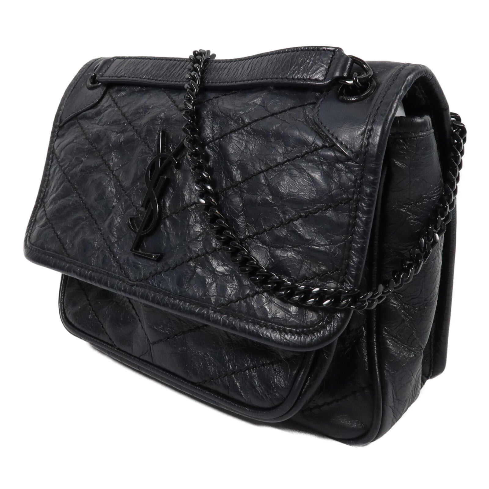SAINT LAURENT 牛皮皮革Mini Niki鏈帶肩背袋