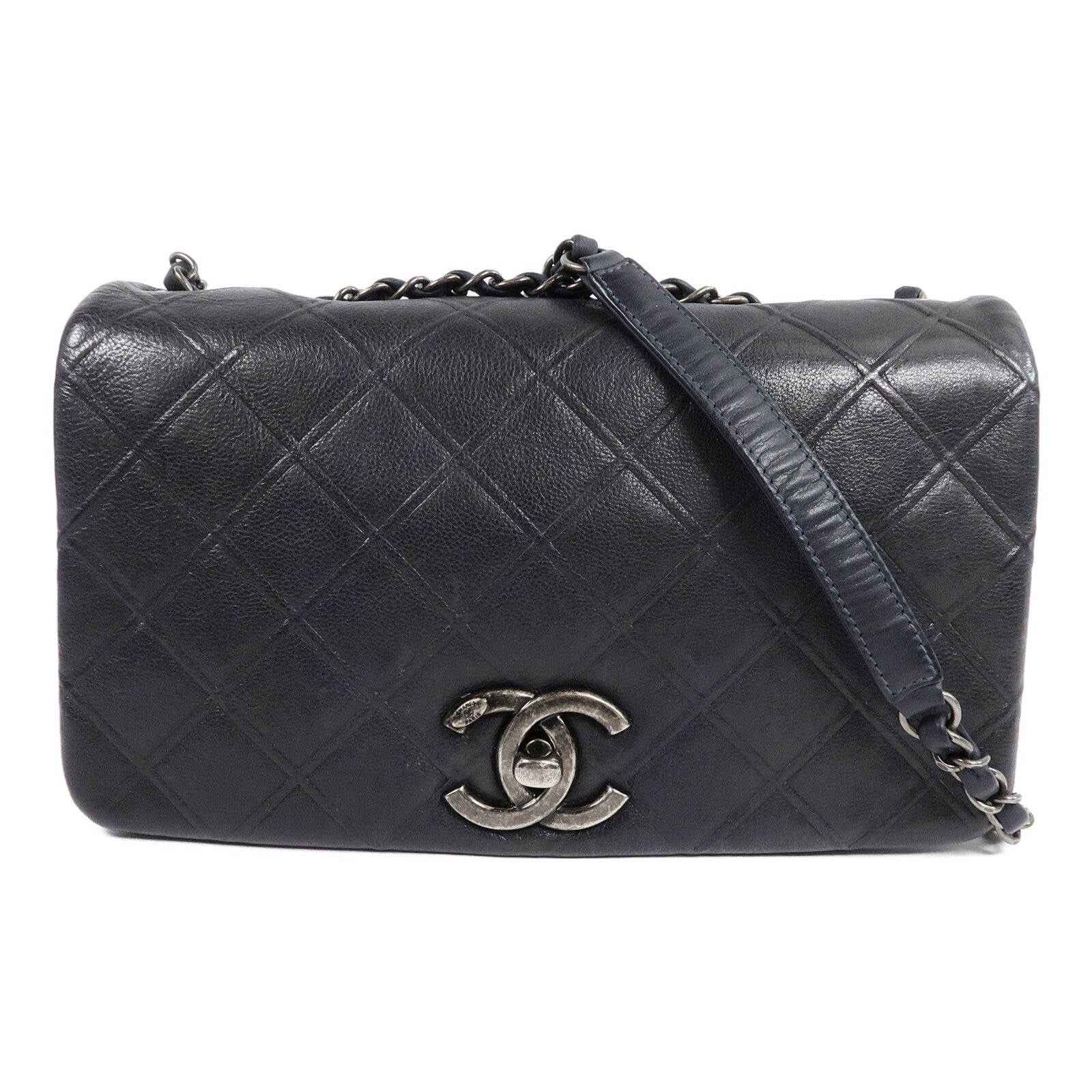 CHANEL 牛皮皮革Chain Shoulder Bag鏈帶肩背袋