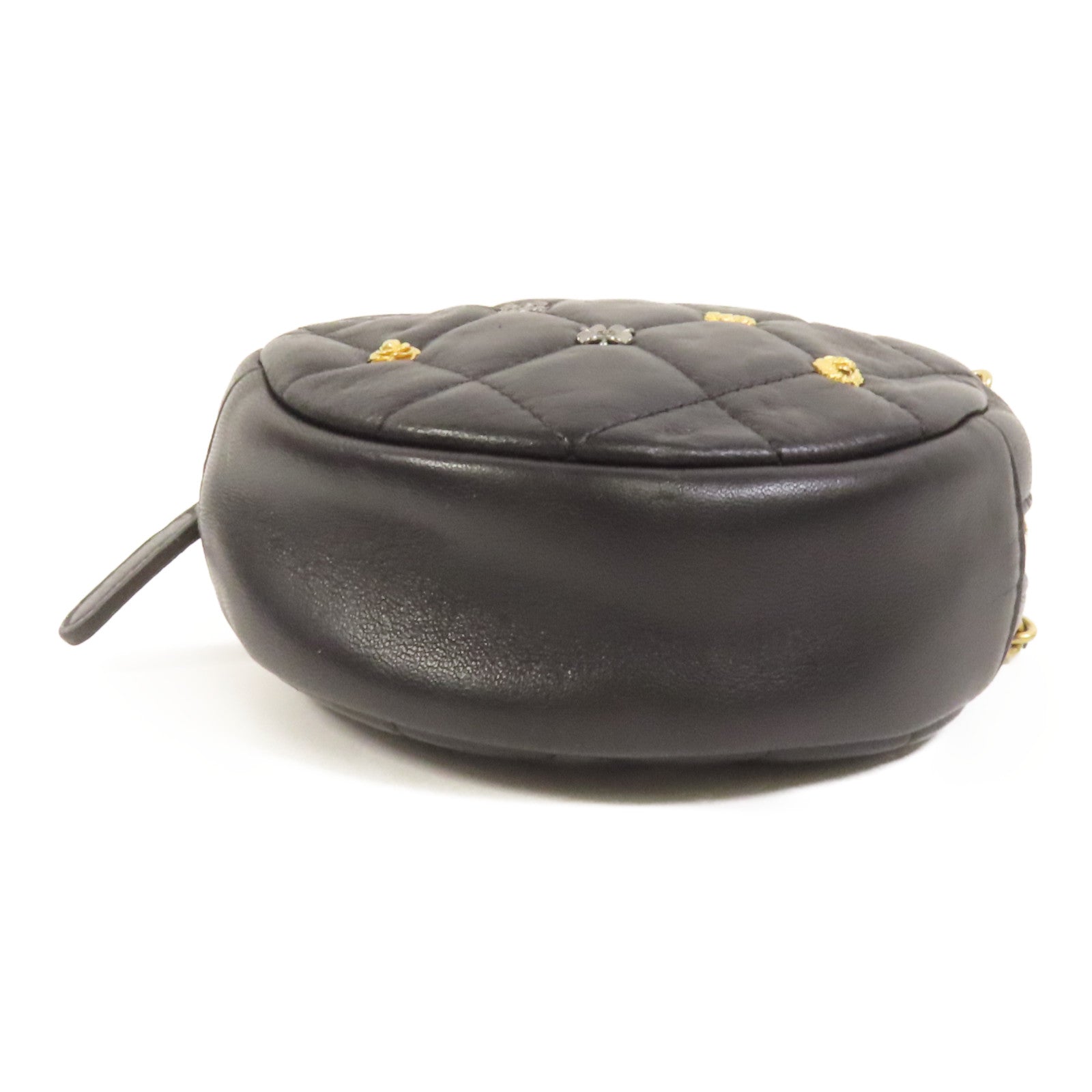 CHANEL 羊皮皮革Chain Shoulder金扣鏈帶肩背袋