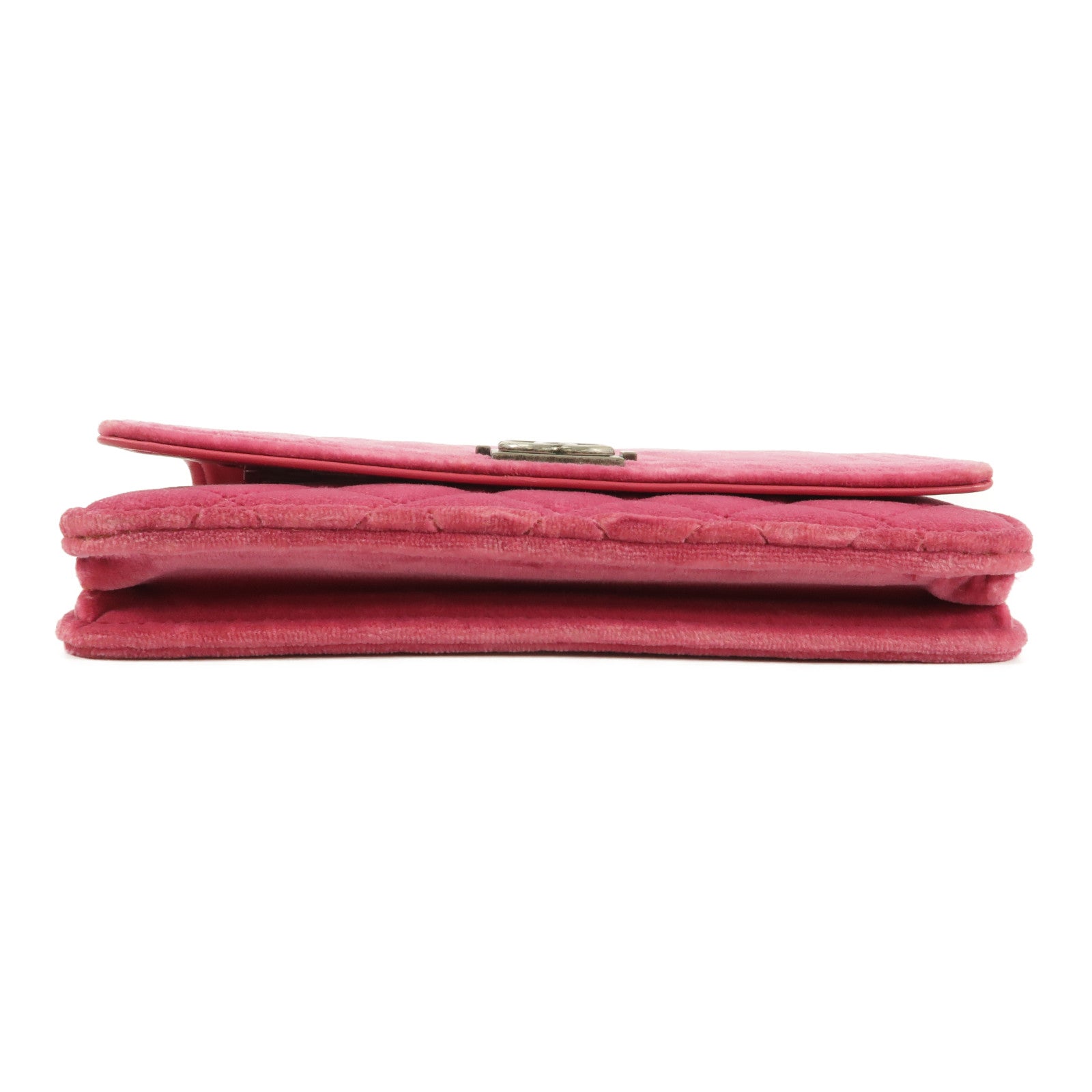 CHANEL 天鵝絨WOC Wallet On Chain鏈帶肩背袋