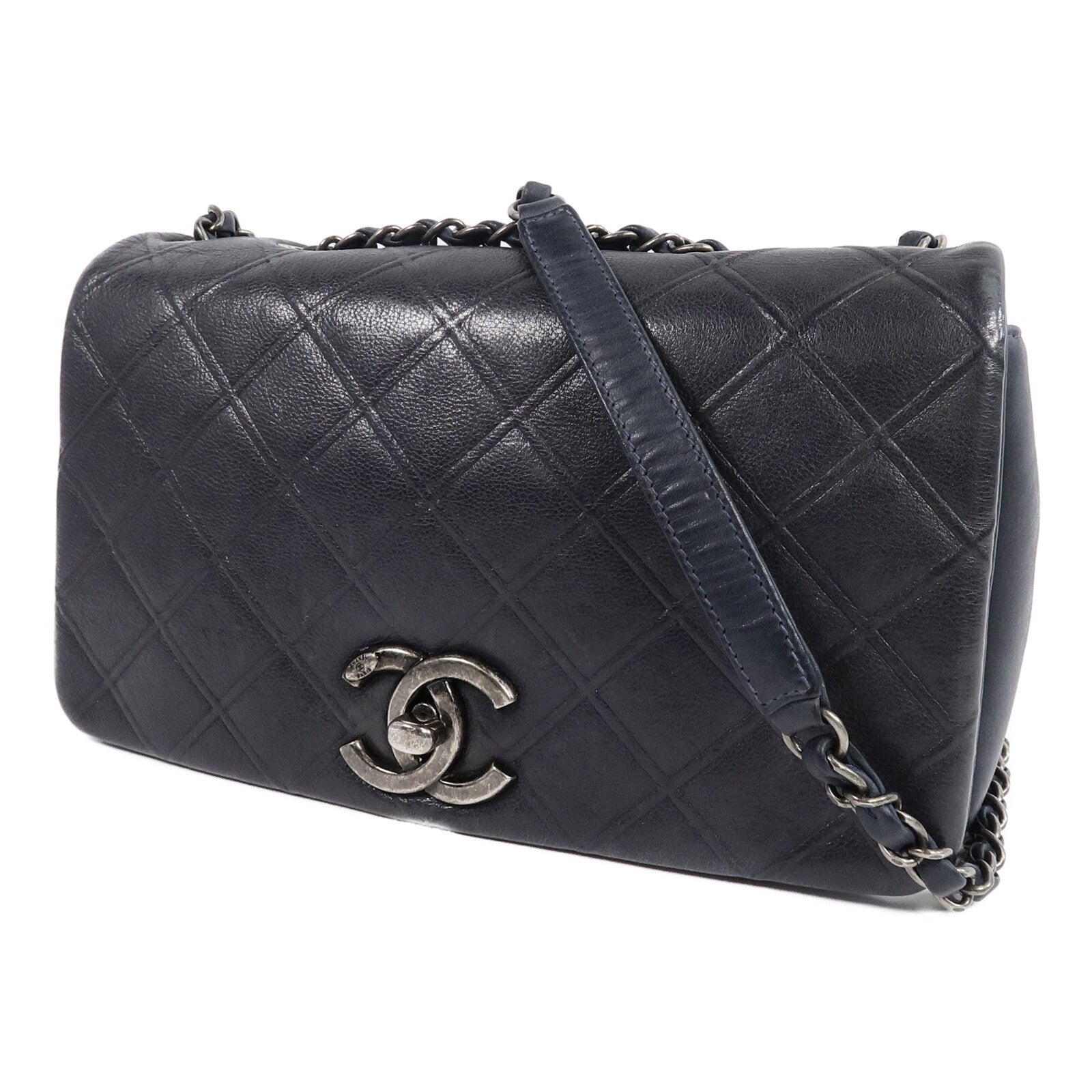 CHANEL 牛皮皮革Chain Shoulder Bag鏈帶肩背袋