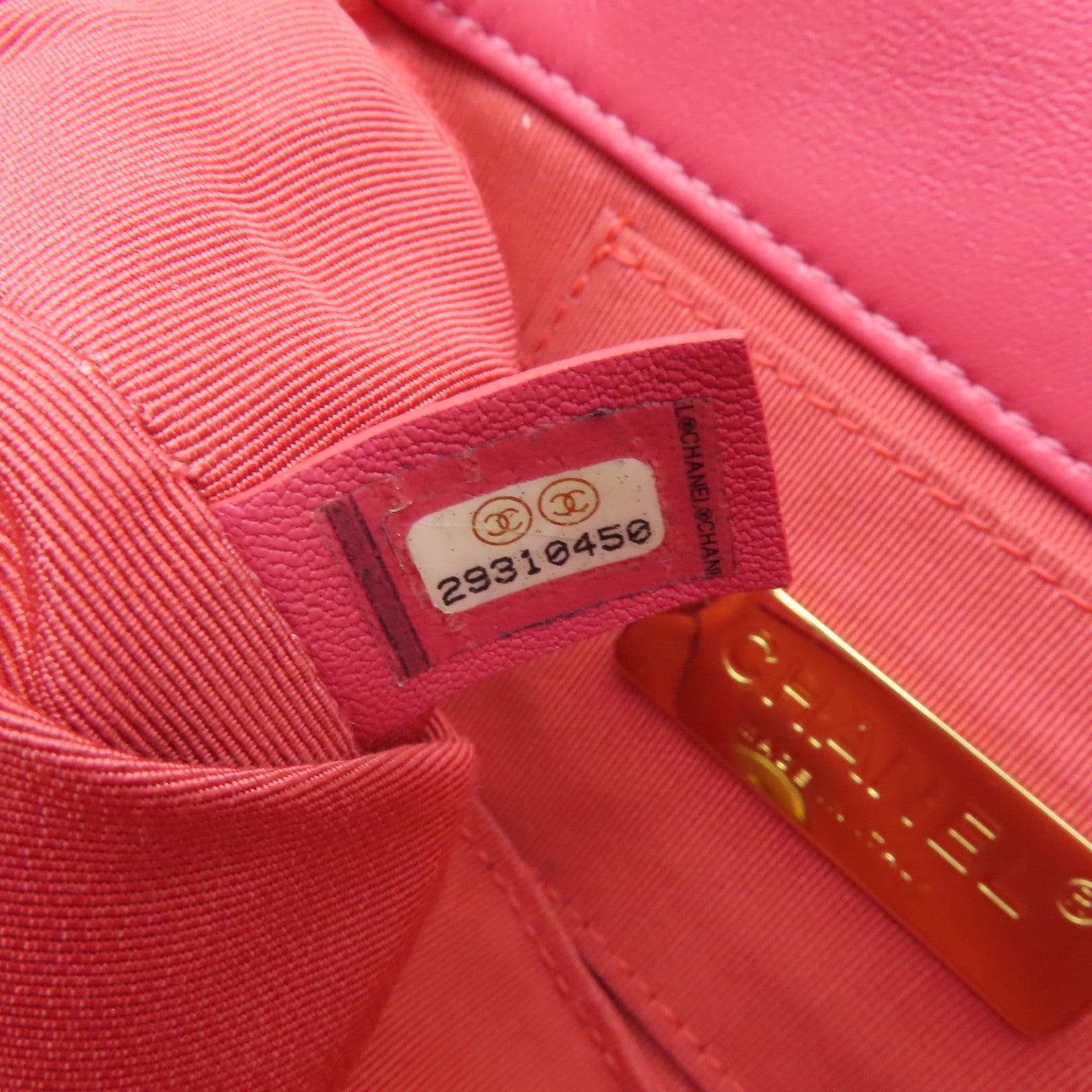 CHANEL 【激減優惠】菱格羊皮皮革Waist Bag金扣腰包粉紅色