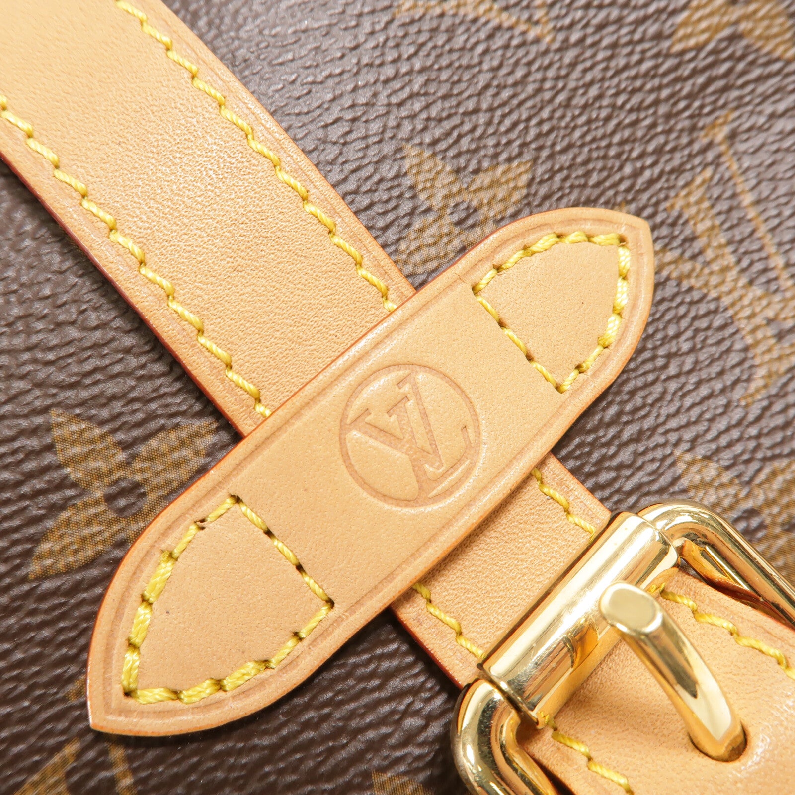 LOUIS VUITTON Monogram Saumur BB金扣手挽肩背兩用袋