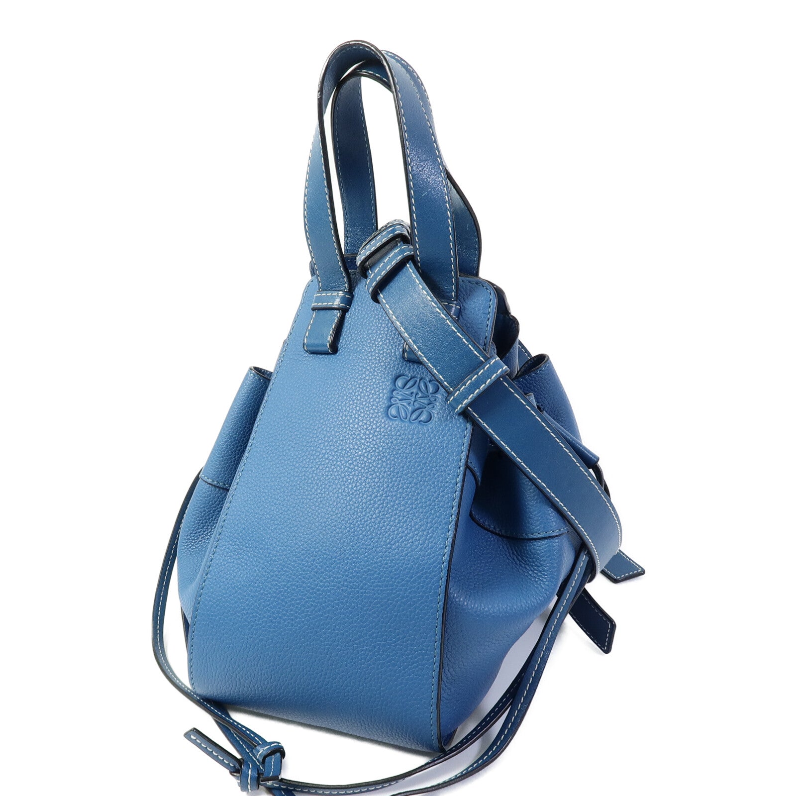LOEWE 牛皮皮革Hammock Small手挽肩背兩用袋