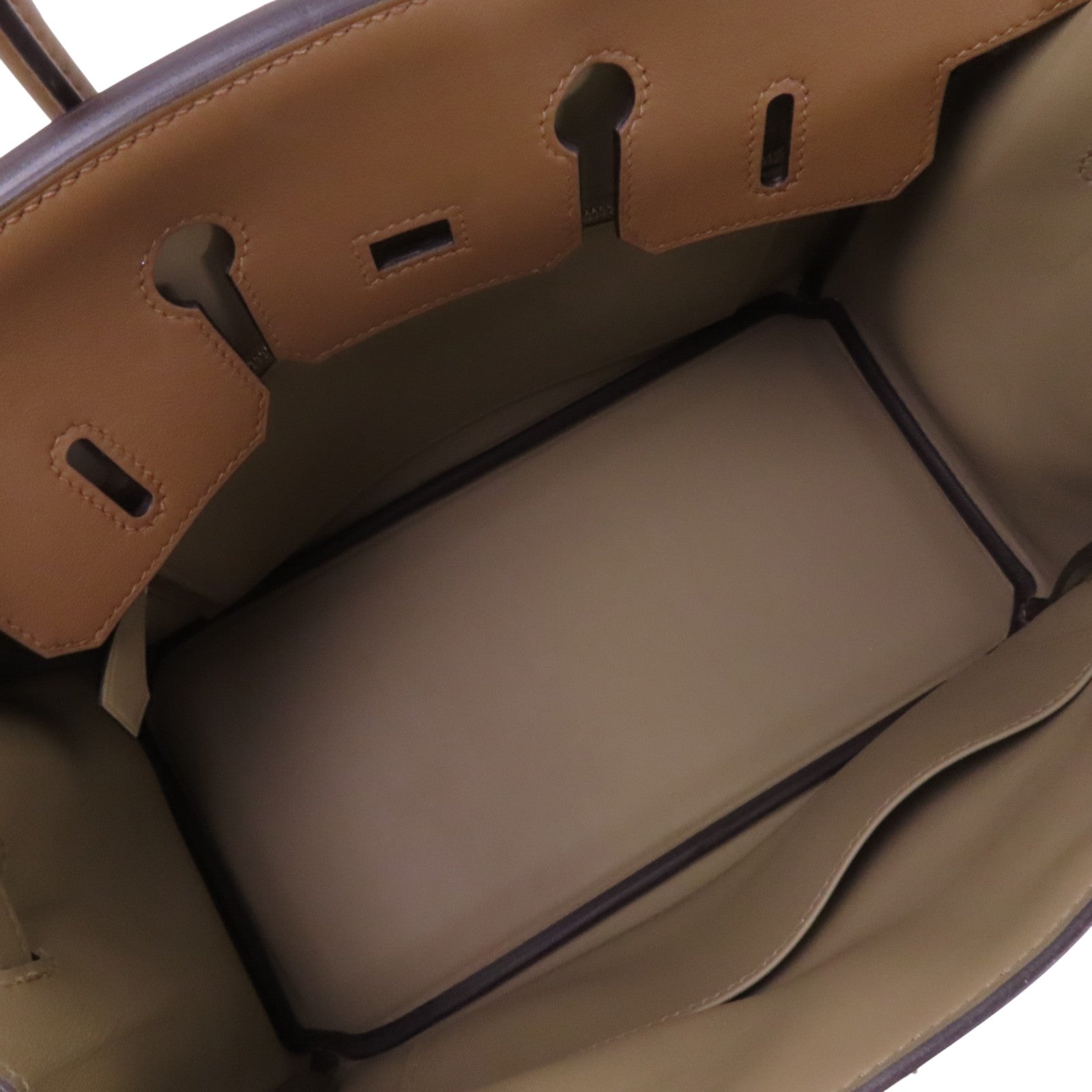 HERMES 【激減優惠】Swift皮革Birkin 25銀扣手挽袋