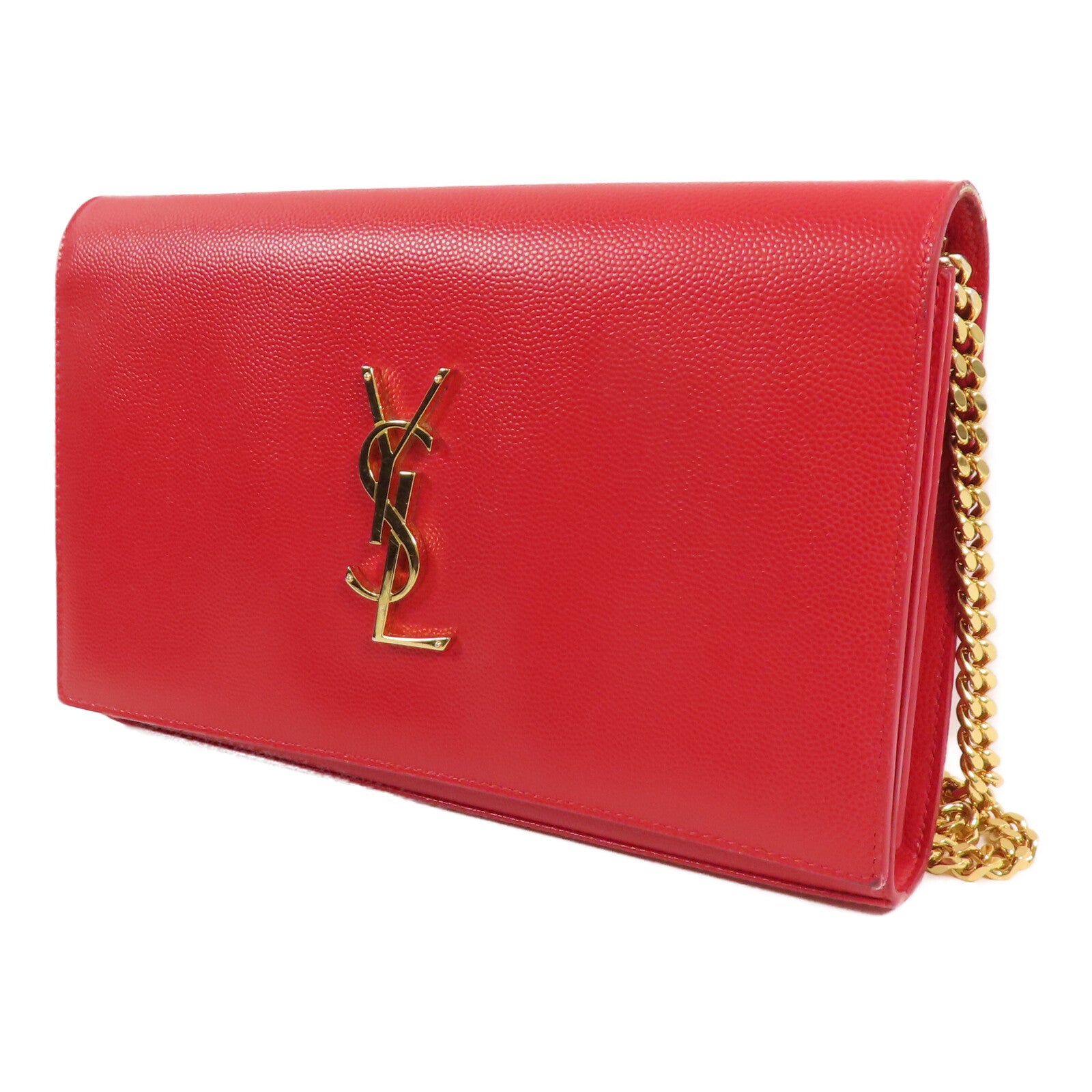 YVES SAINT LAURENT 牛皮皮革Kate Medium金扣鏈帶肩背袋