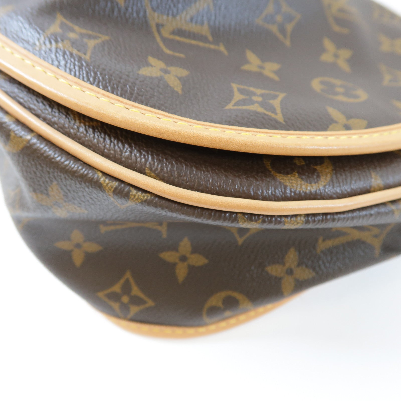 LOUIS VUITTON Monogram Menilmontant MM金扣肩背袋啡色