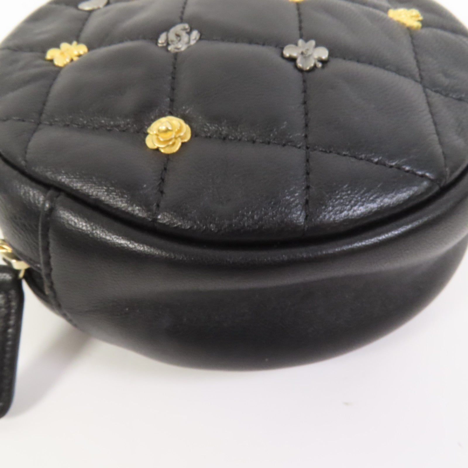 CHANEL 羊皮皮革Chain Shoulder金扣鏈帶肩背袋
