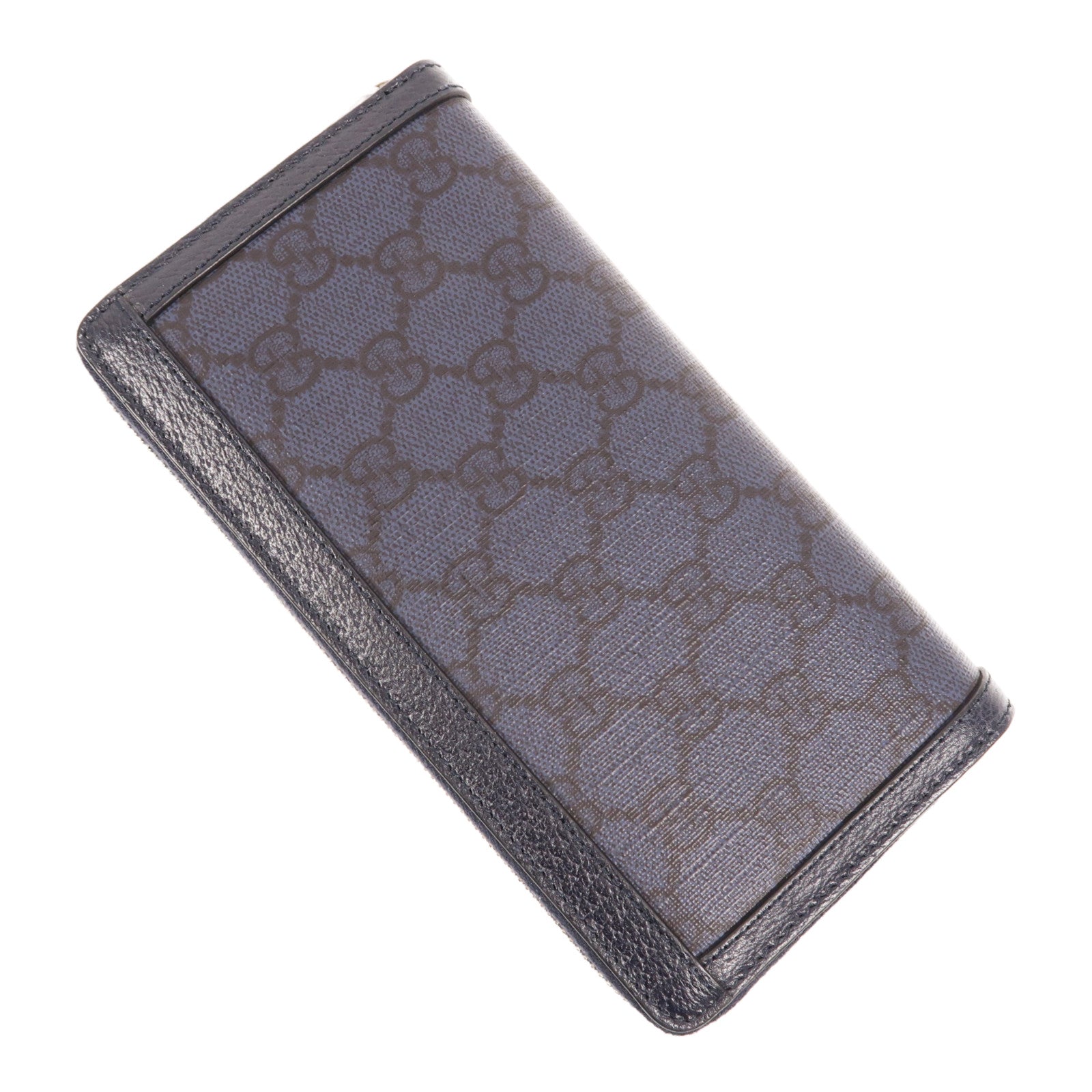 GUCCI 塗層帆布Long Wallet銀扣長錢包
