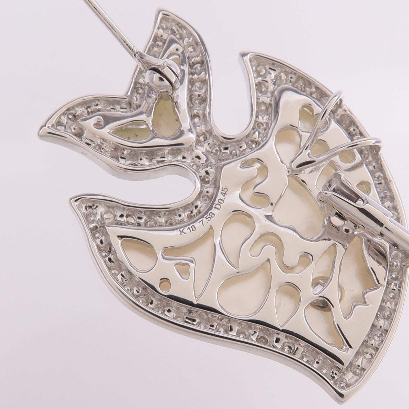 JEWELRY 18K白金/珍珠母Pendant Top吊墜