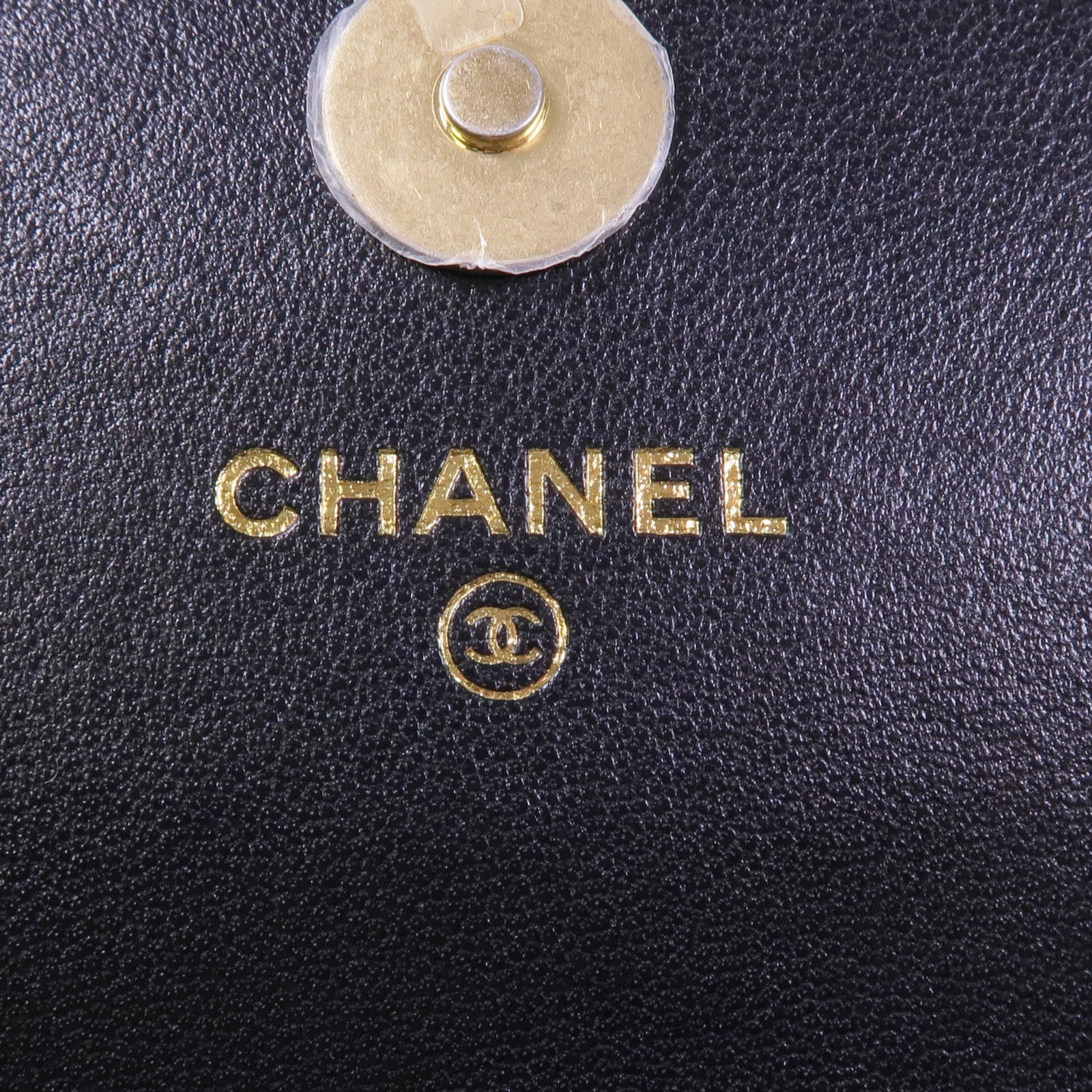 CHANEL 羊皮皮革C19金扣腰包