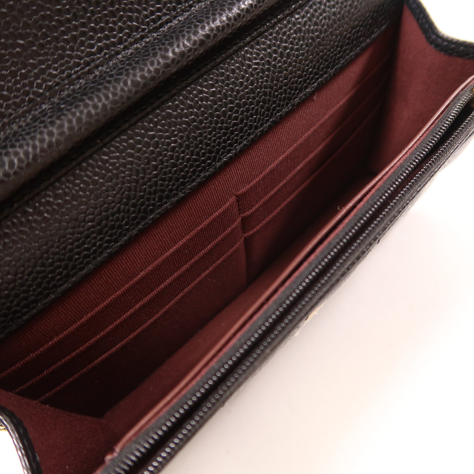 CHANEL 牛皮皮革WOC Wallet On Chain金扣鏈帶肩背袋