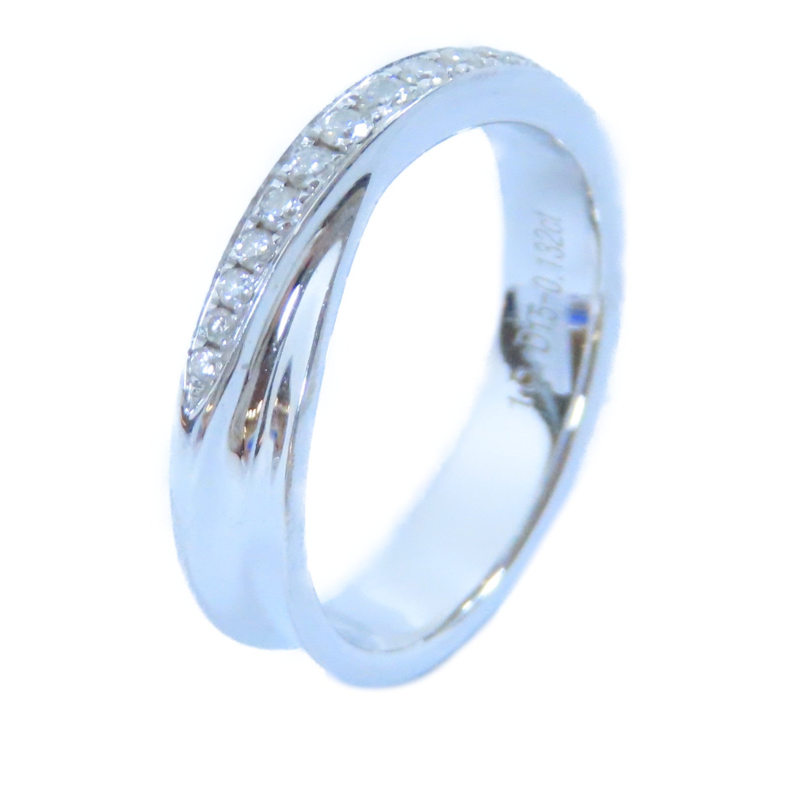 JEWELRY **【激減優惠】18K白金Diamond Ring 0.132ct鑽石戒指US#4.75