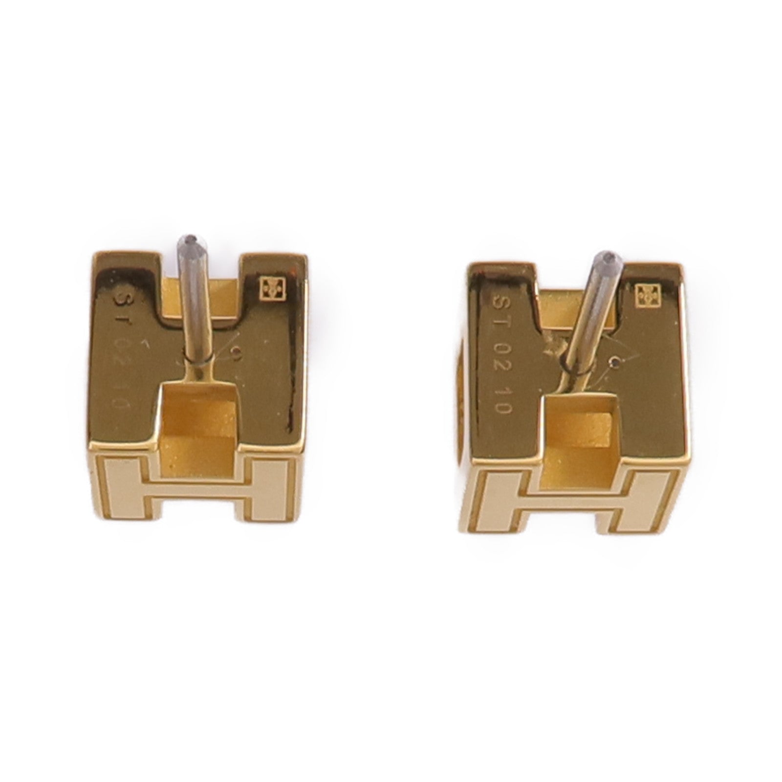 HERMES 金屬H Cube Earrings耳環
