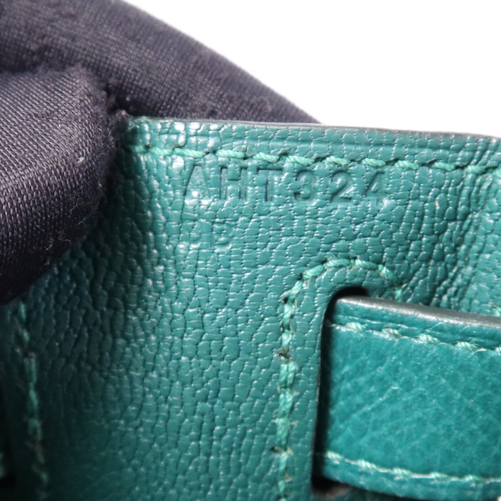 HERMES Epsom皮革Kelly 28金扣手挽肩背兩用袋Malachite