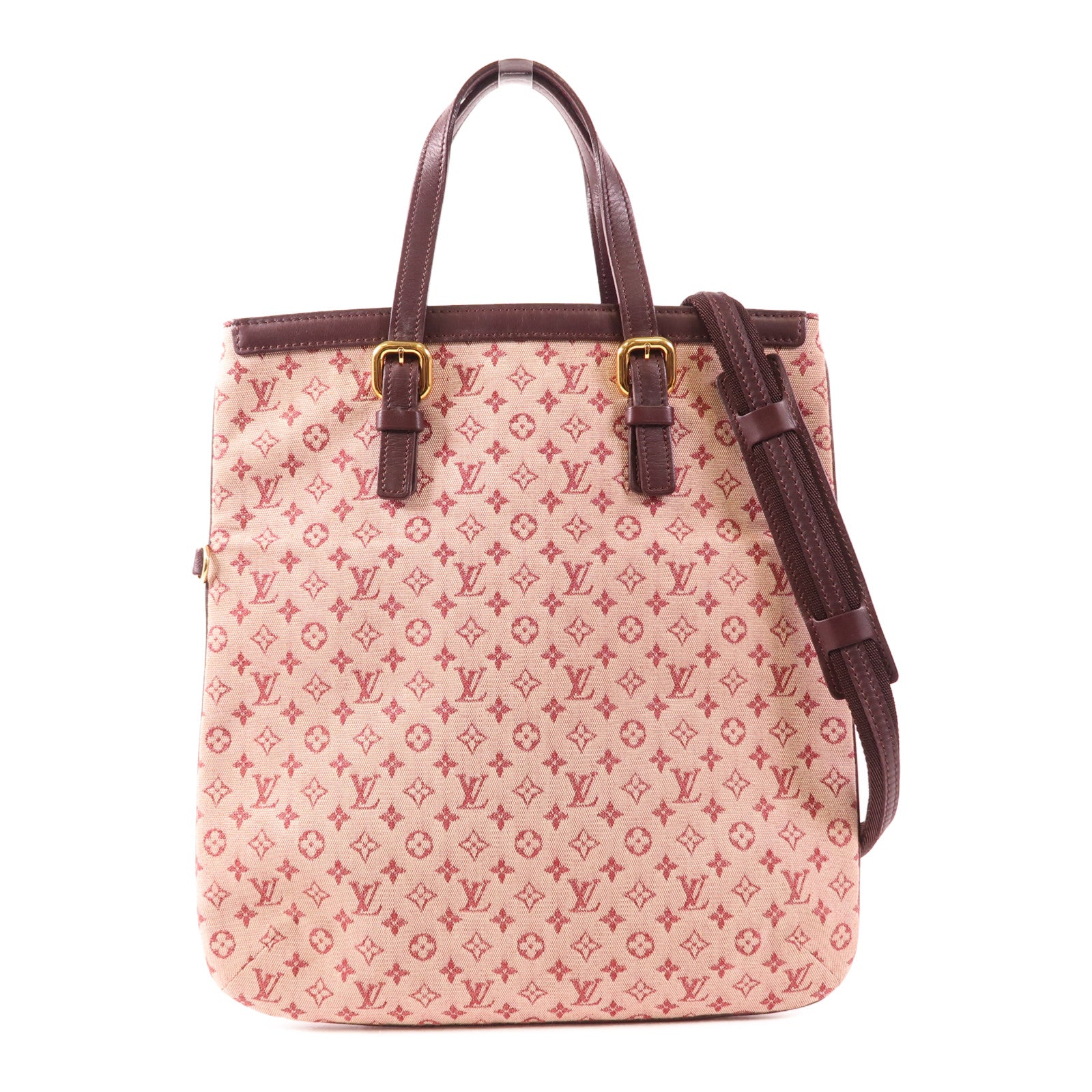 LOUIS VUITTON Monogram Mini Francoise金扣手挽肩背兩用袋