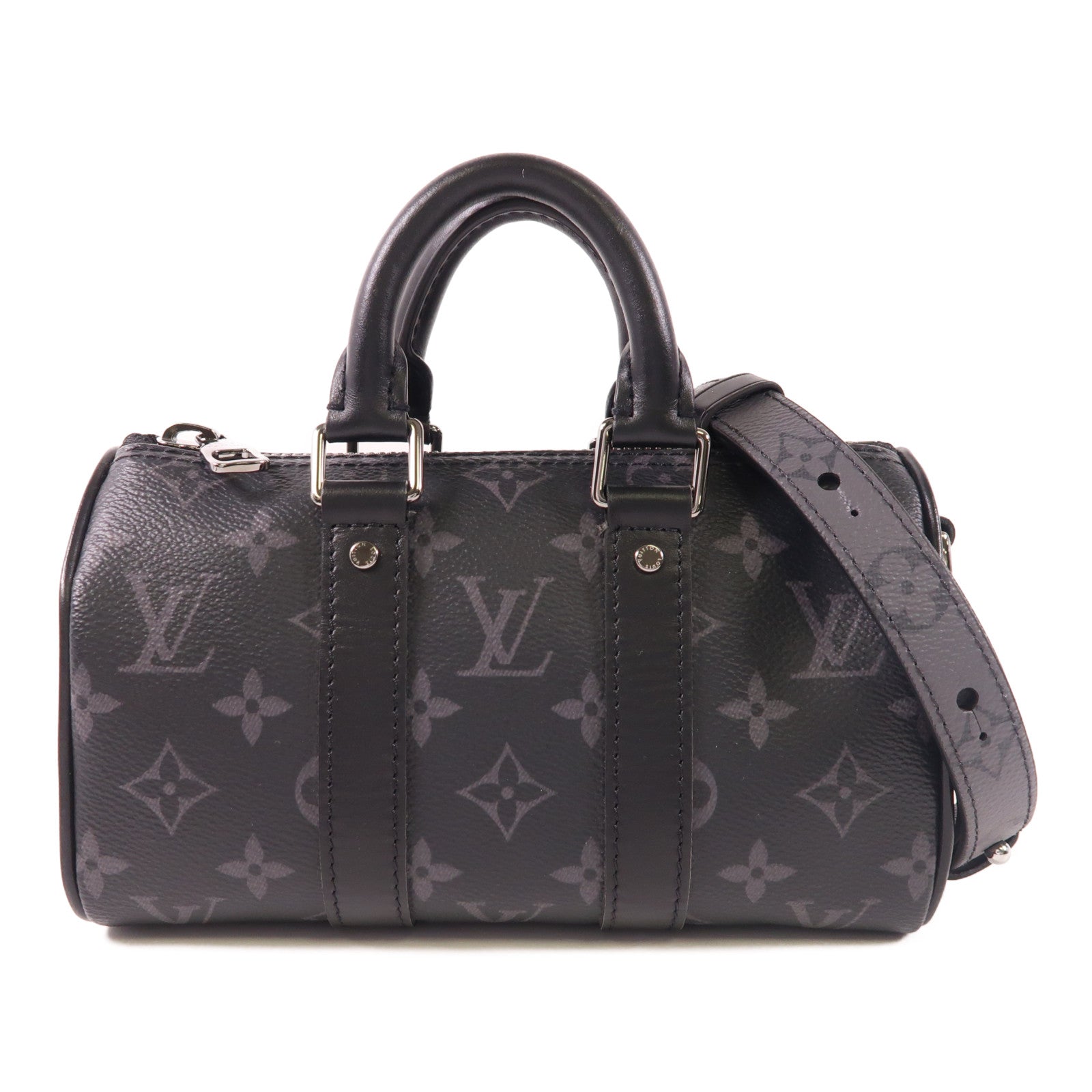 LOUIS VUITTON Monogram Eclipse Keepall XS手挽肩背兩用袋