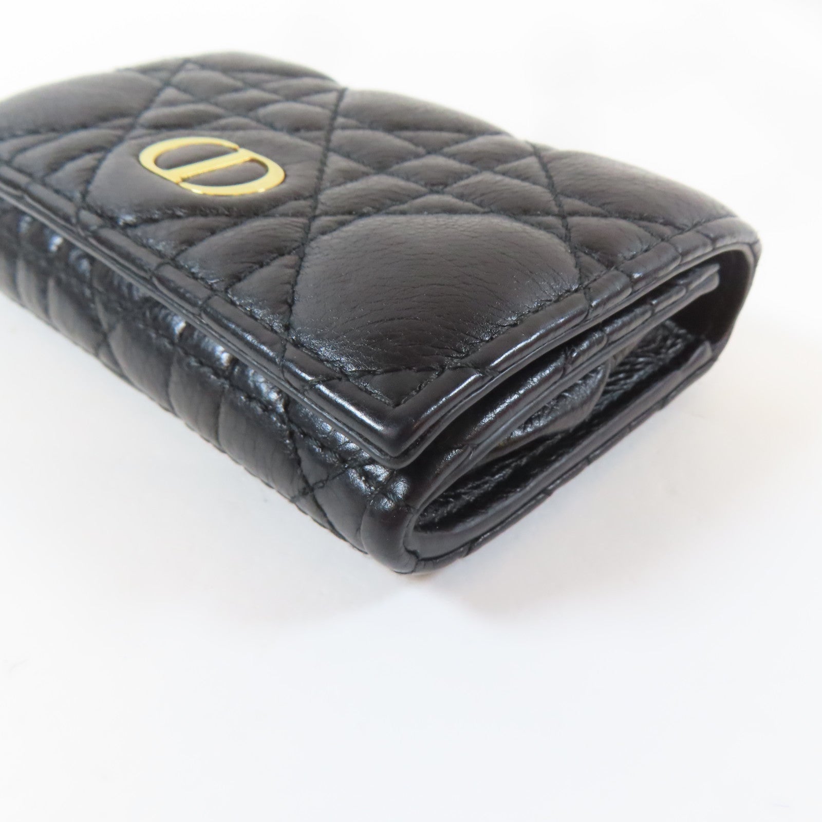 Dior 牛皮皮革Card Case金扣卡片套黑色