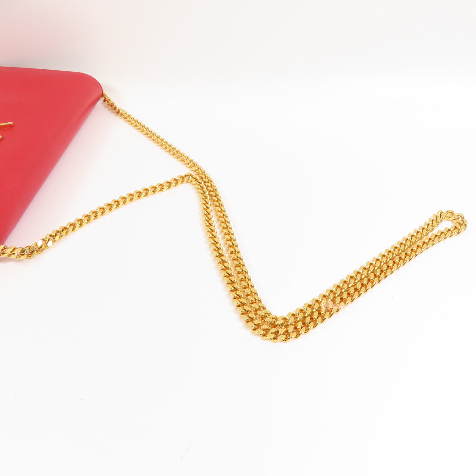 YVES SAINT LAURENT 牛皮皮革Kate Medium金扣鏈帶肩背袋