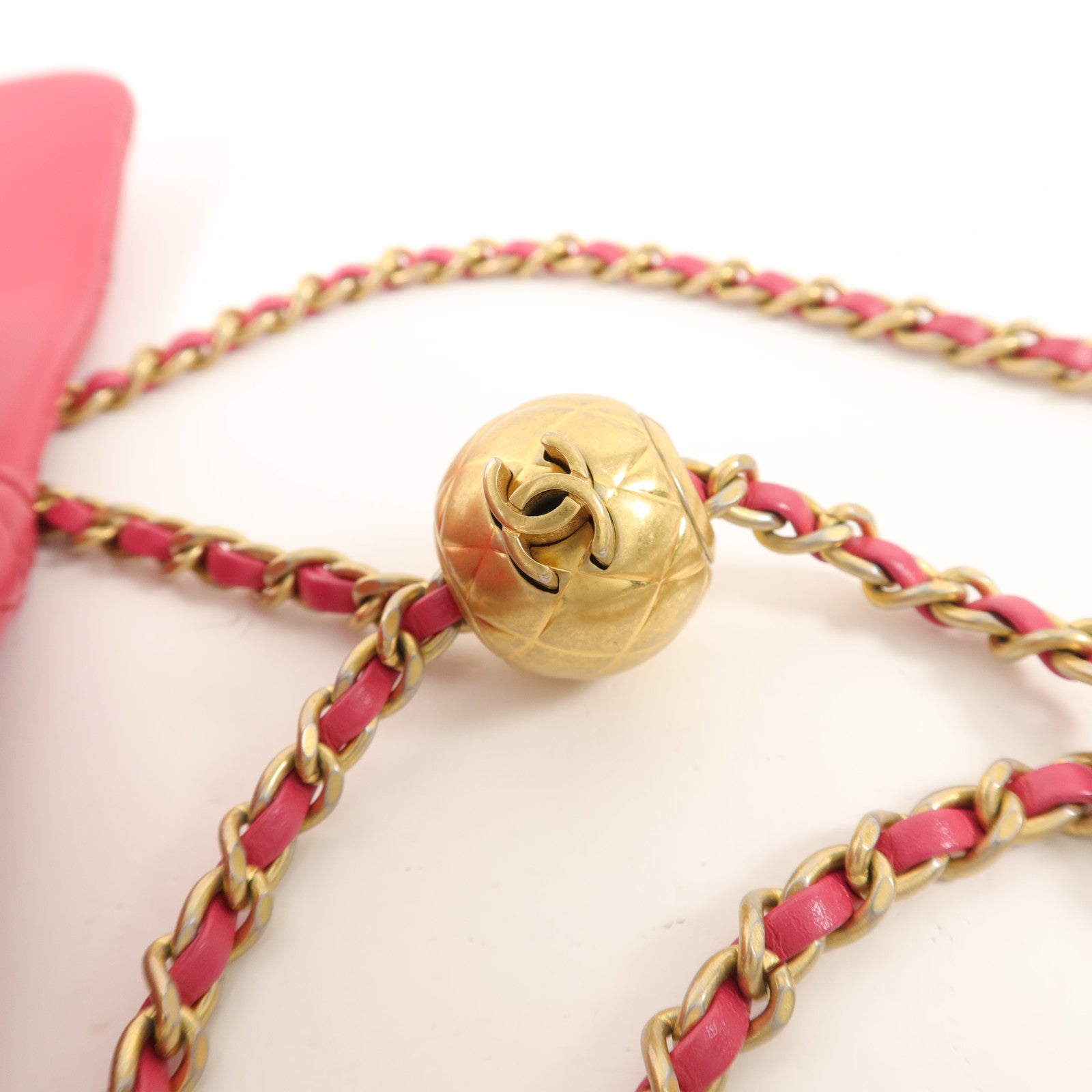 CHANEL 羊皮皮革Mini Classic 17鏈帶肩背袋