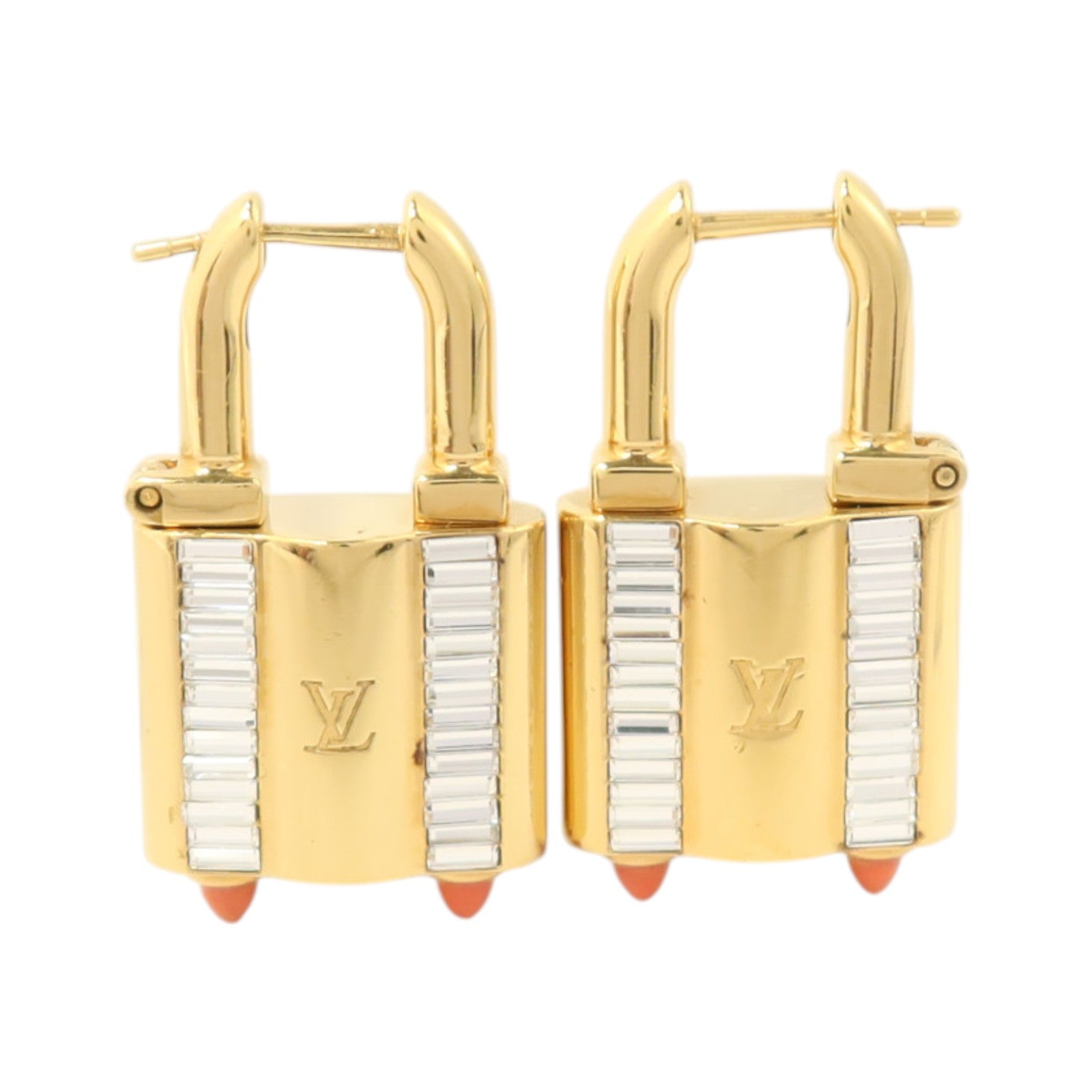 LOUIS VUITTON 金屬Lock Me Earrings耳環