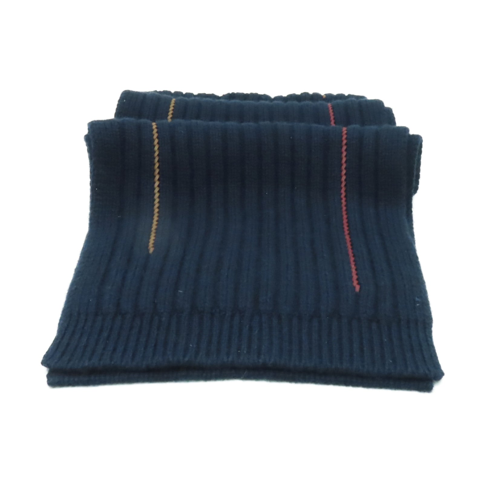 HERMES 【激減優惠】羊絨/絲質Scarf圍巾深藍色