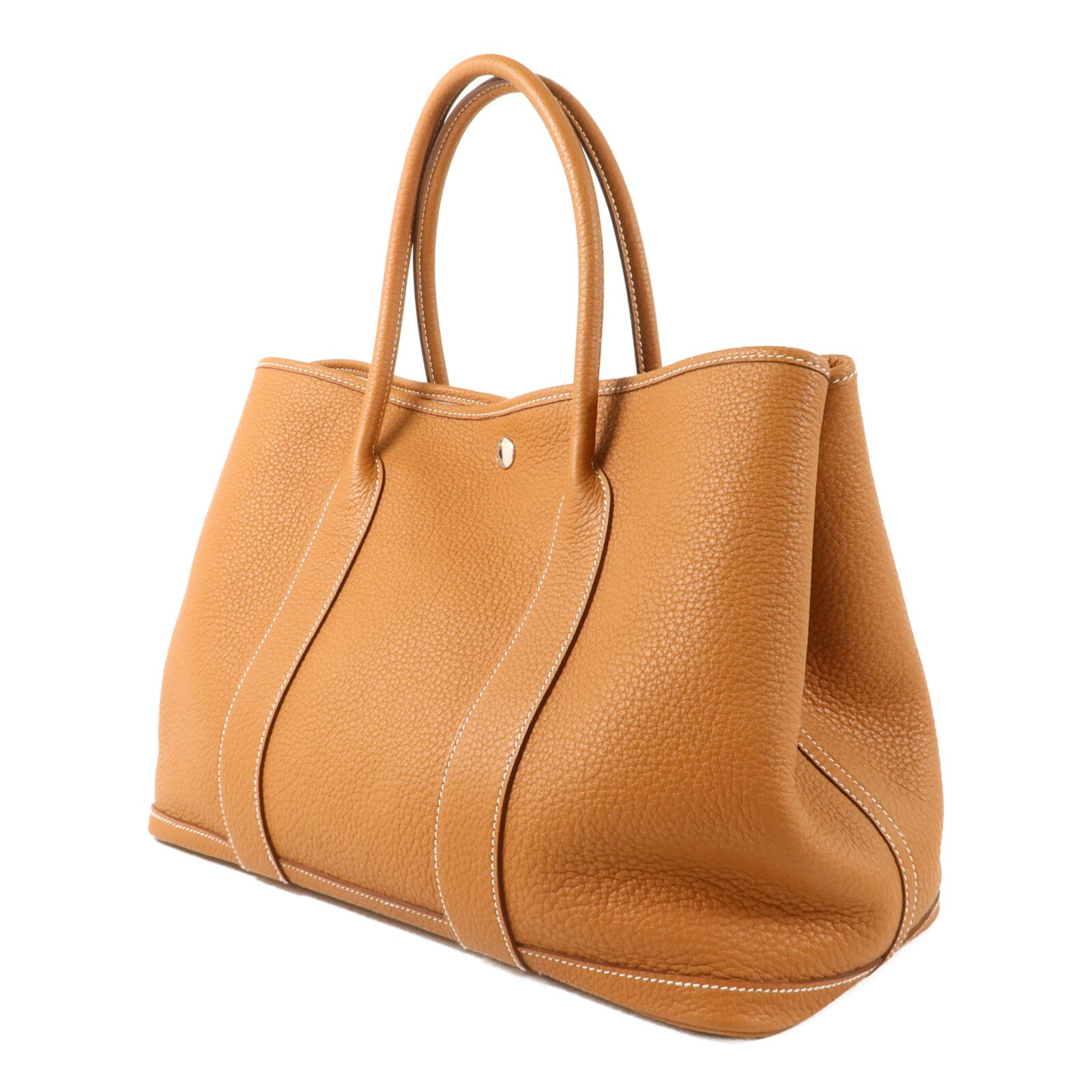HERMES Negonda皮革Garden Party PM手挽袋Gold