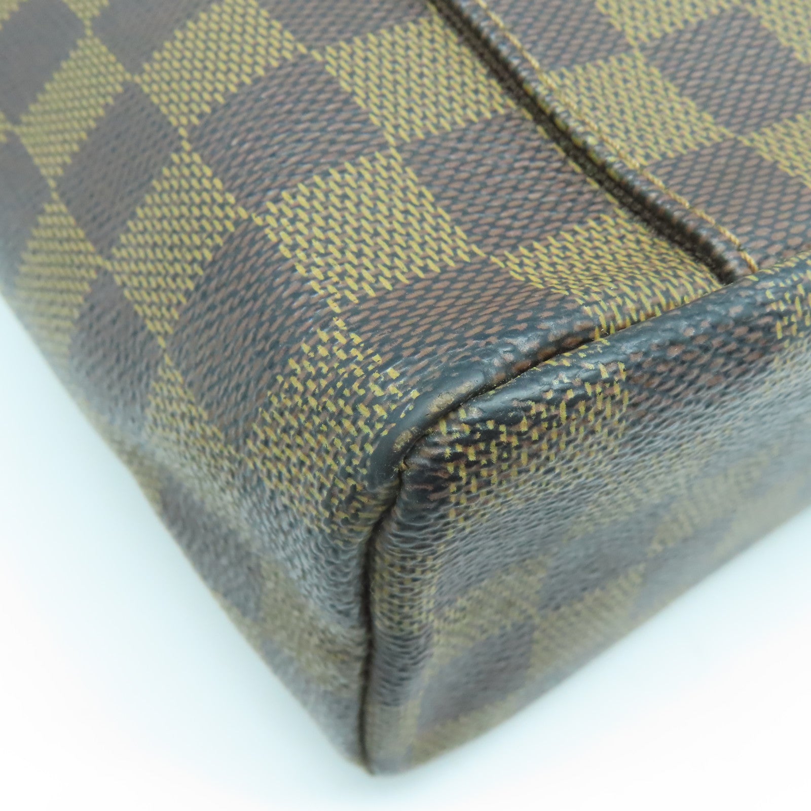 LOUIS VUITTON 【激減優惠】Damier Ebene Olav PM金扣肩背袋啡色
