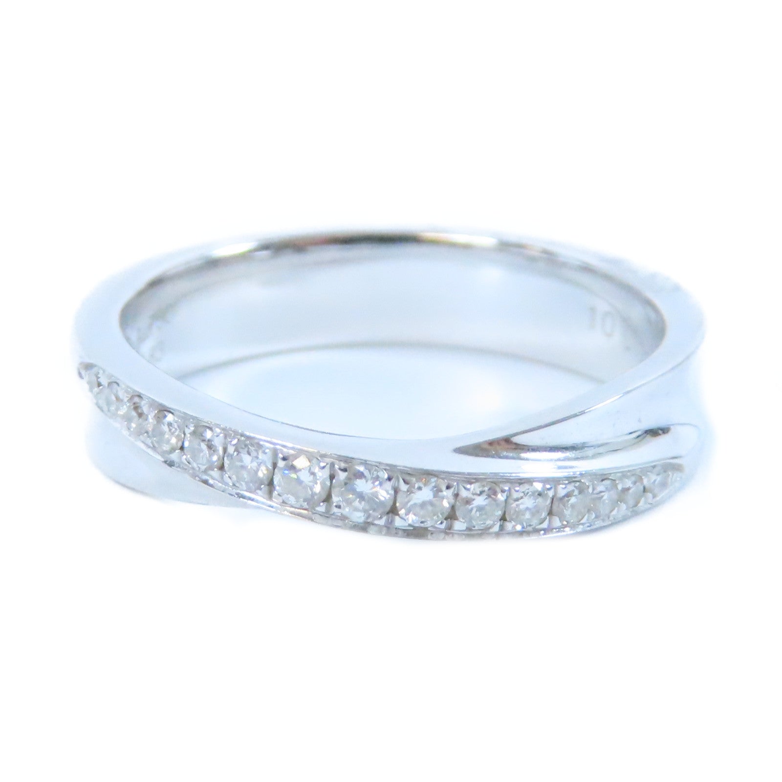 JEWELRY **【激減優惠】18K白金Diamond Ring 0.132ct鑽石戒指US#4.75