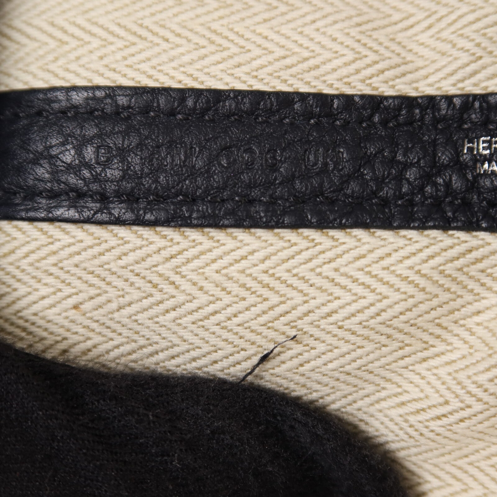 HERMES Negonda皮革Garden Party 36銀扣手挽袋Bleu Indigo