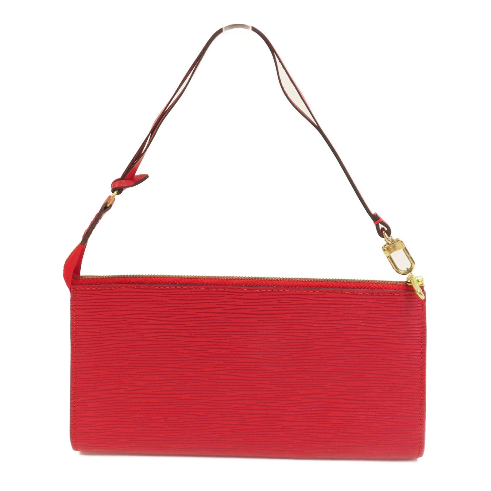 LOUIS VUITTON Epi Accessories Pouch金扣手挽袋紅色